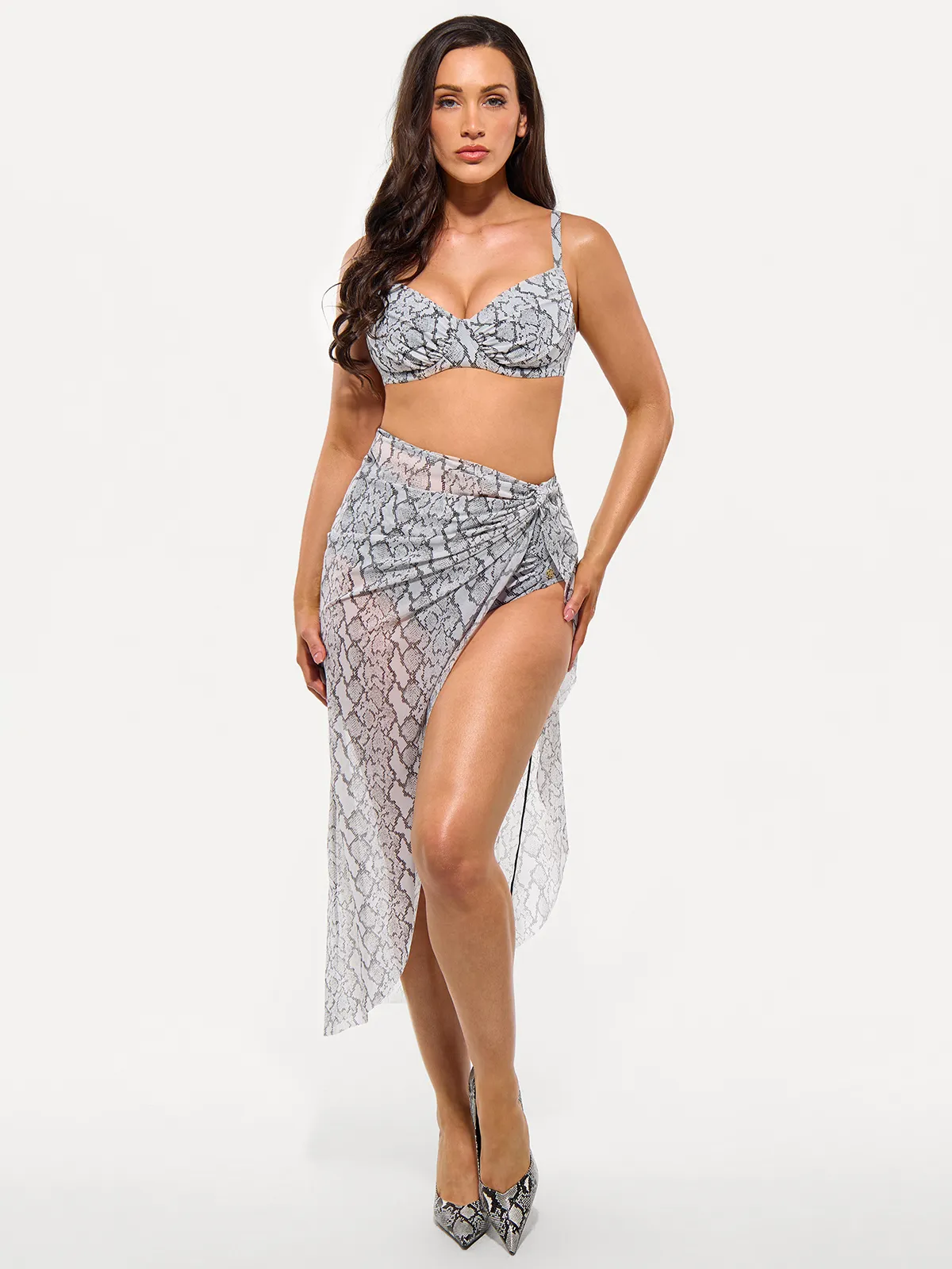 Bias Twist Mesh Sarong Coverup - Image 21