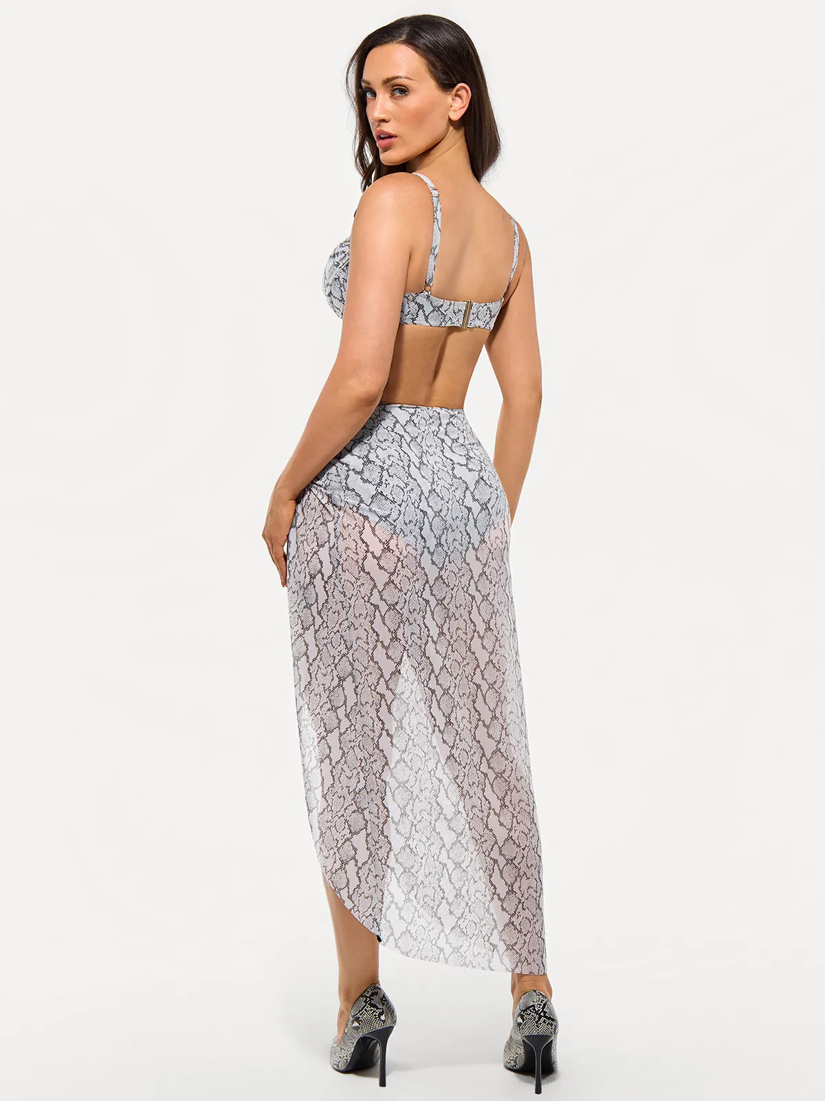 Bias Twist Mesh Sarong Coverup - Image 22