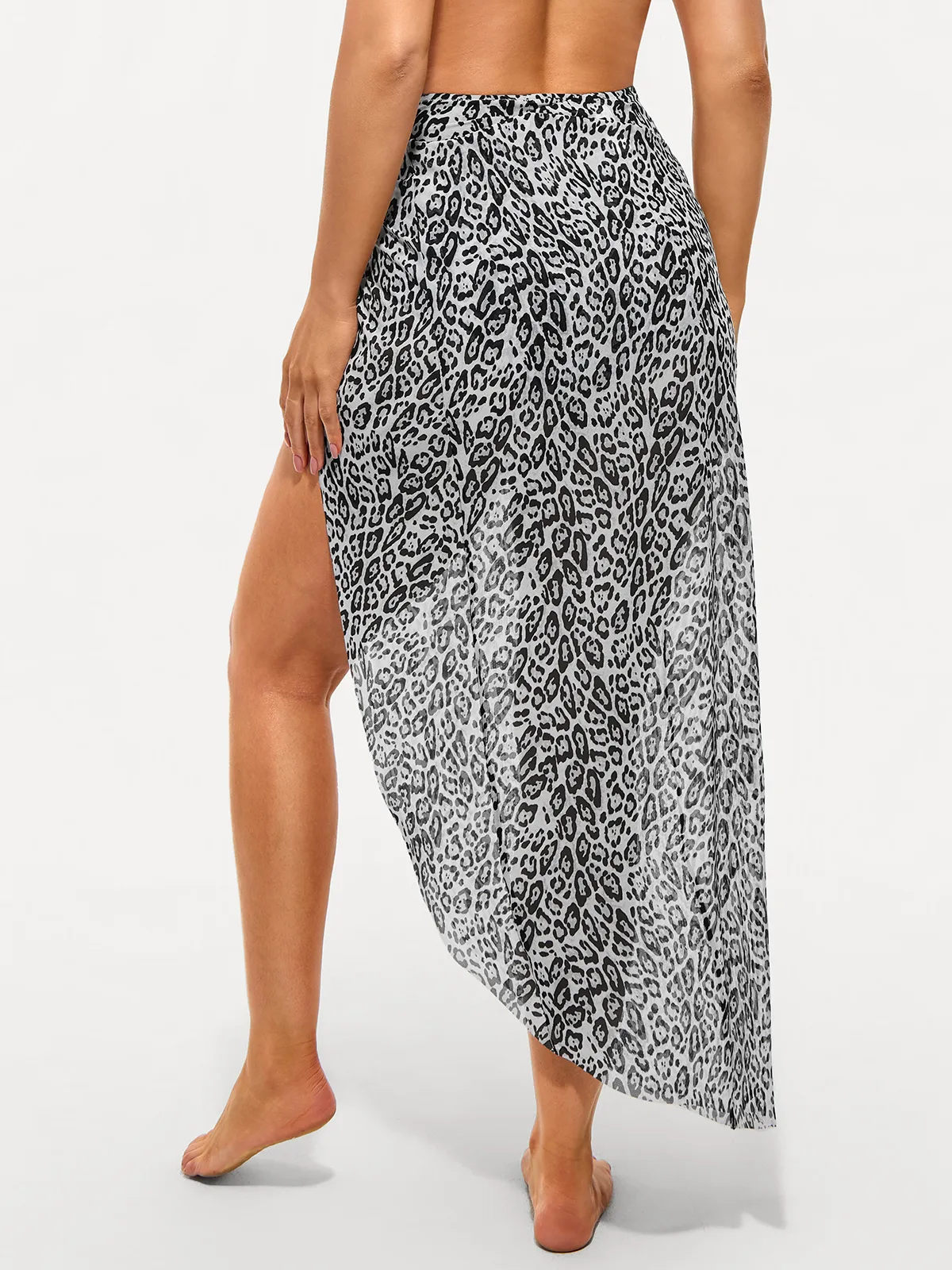 Bias Twist Mesh Sarong Coverup - Image 25