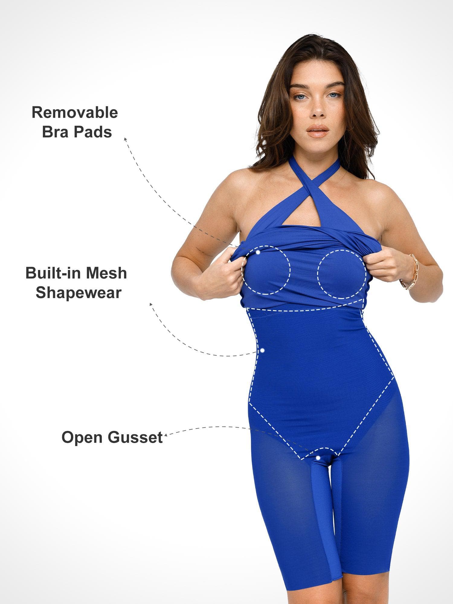 Shapewear Built-In Sculpting Midi Dress or Jumpsuit - Image 10