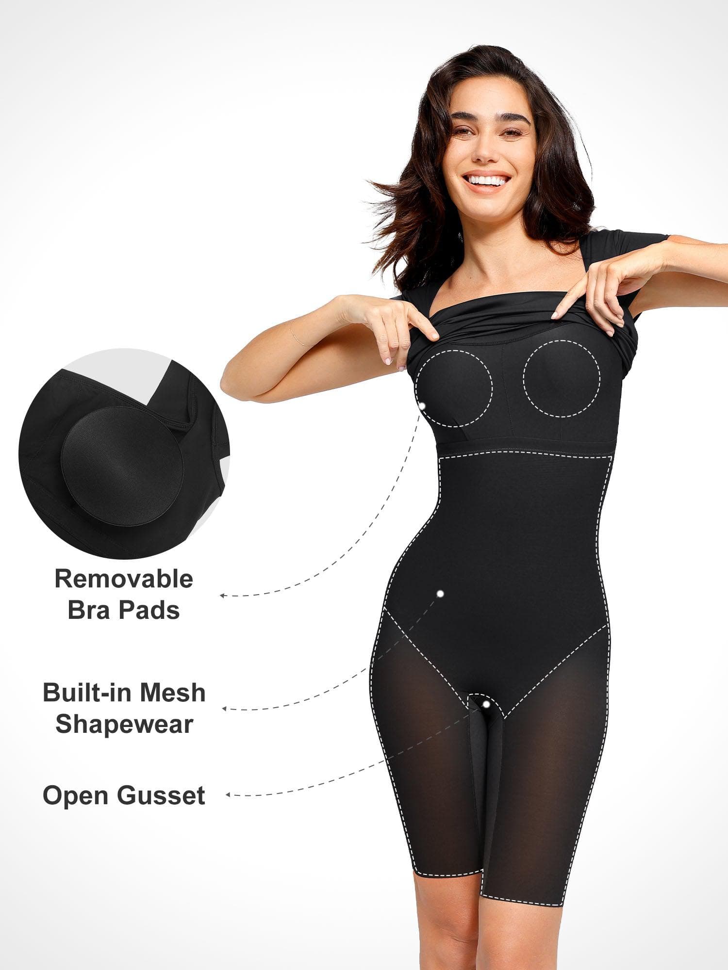Shapewear Built-In Sculpting Midi Dress or Jumpsuit - Image 20