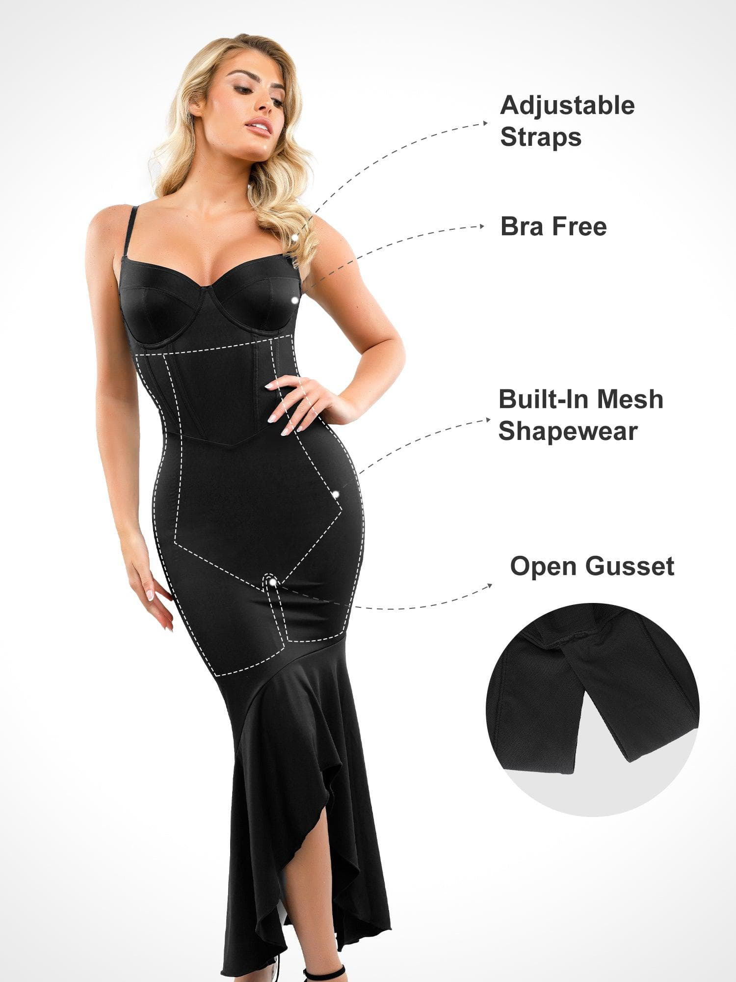 Shapewear Hourglass Corset Maxi Dress or Thong Bodysuit - Image 10