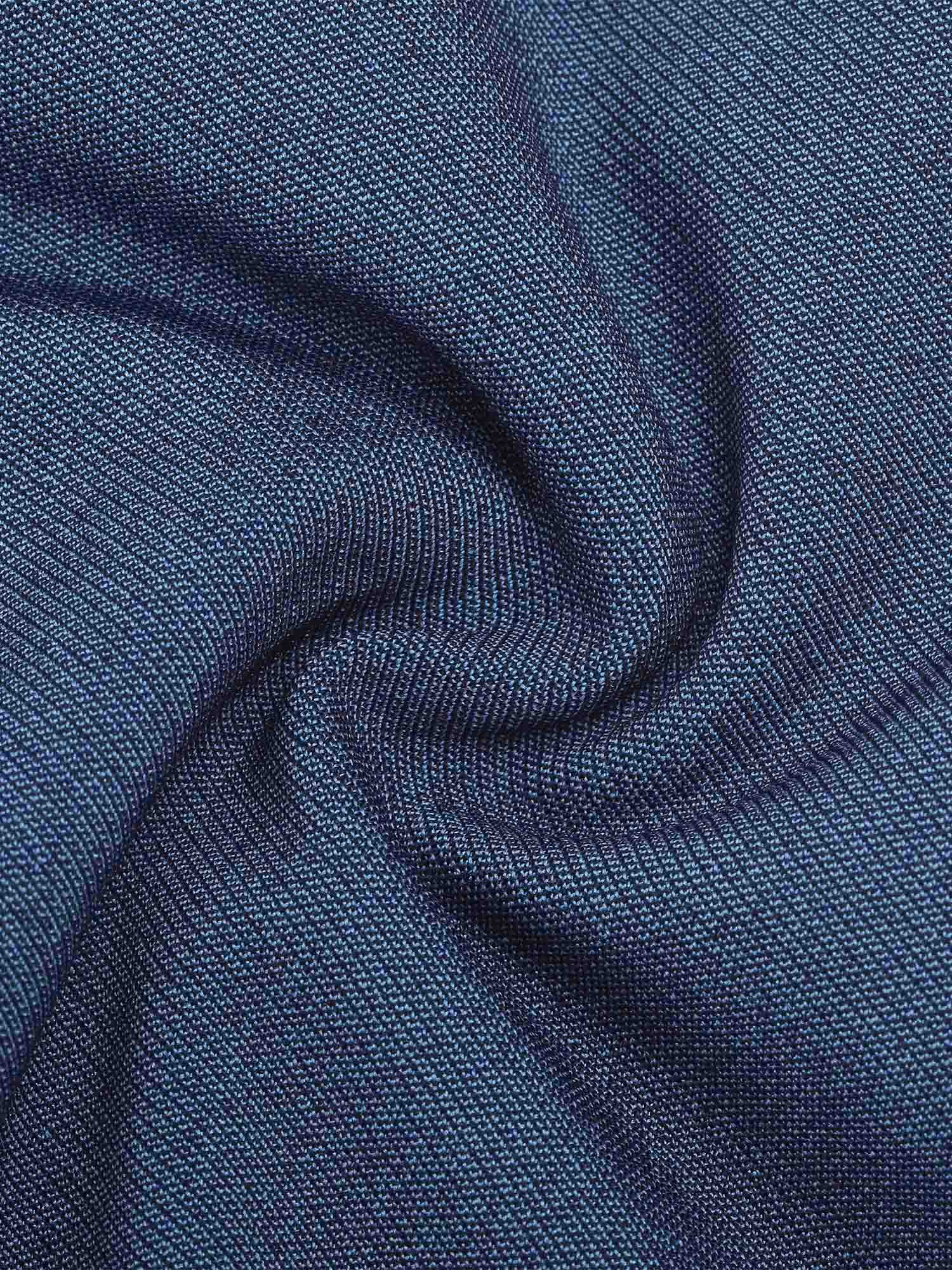Shapewear Denim Short Sleeve Zip Front Butt Lift Jumpsuit - Image 5