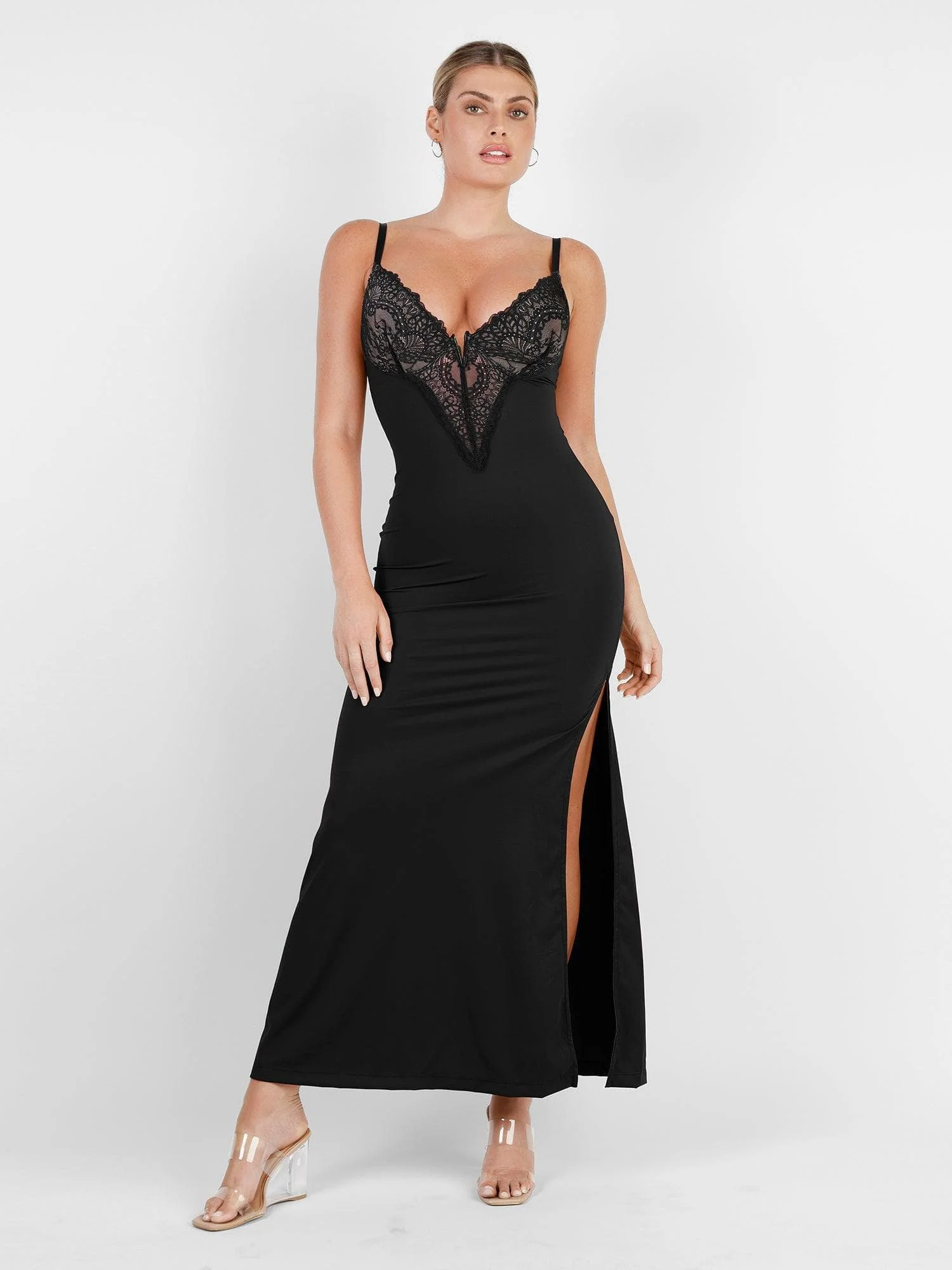 Built-In Shapewear Lace Bodysuit Or Jumpsuit Or Dress - Image 21