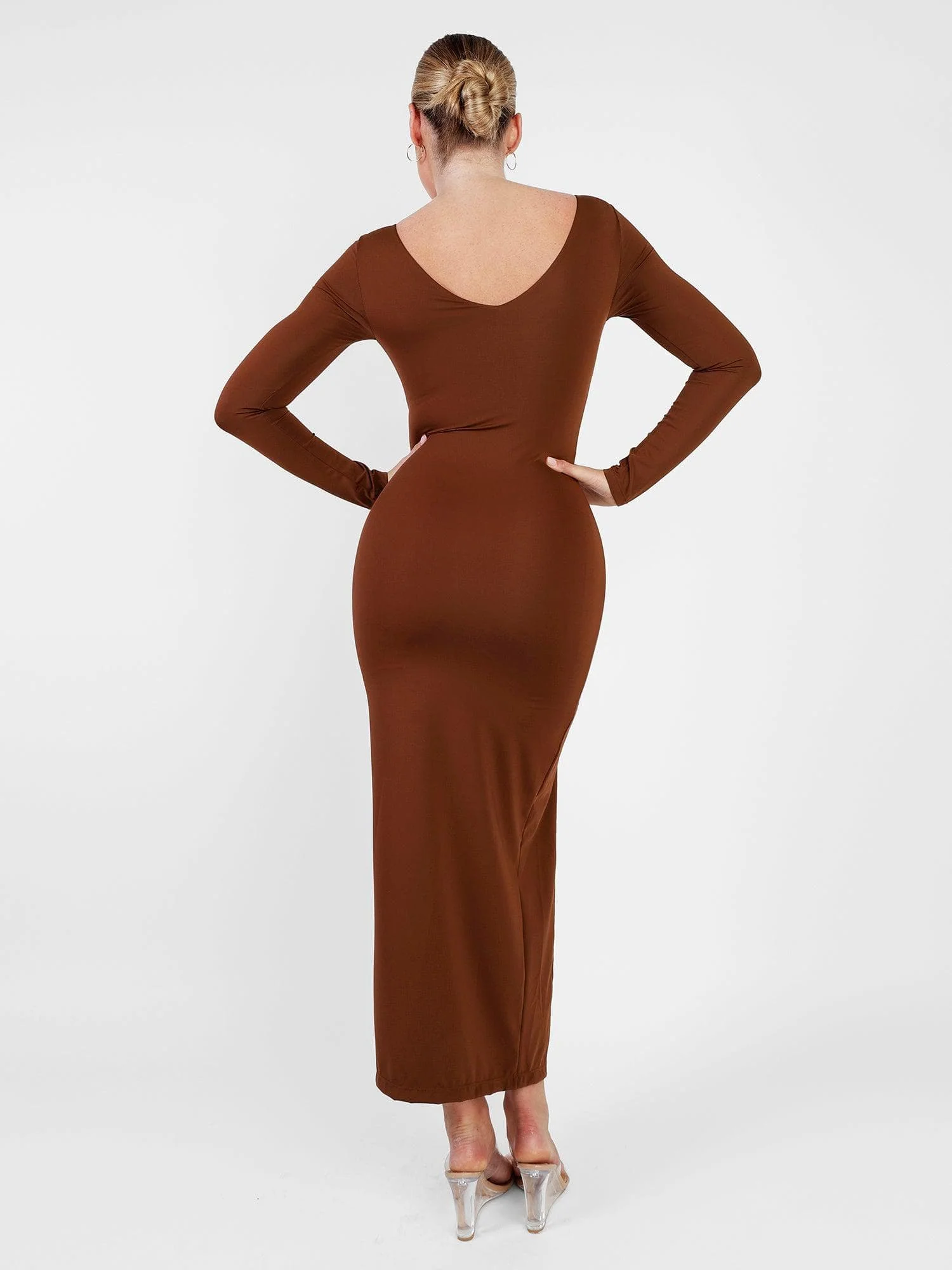 The Shapewear Dresses Long Sleeve Split - Image 11