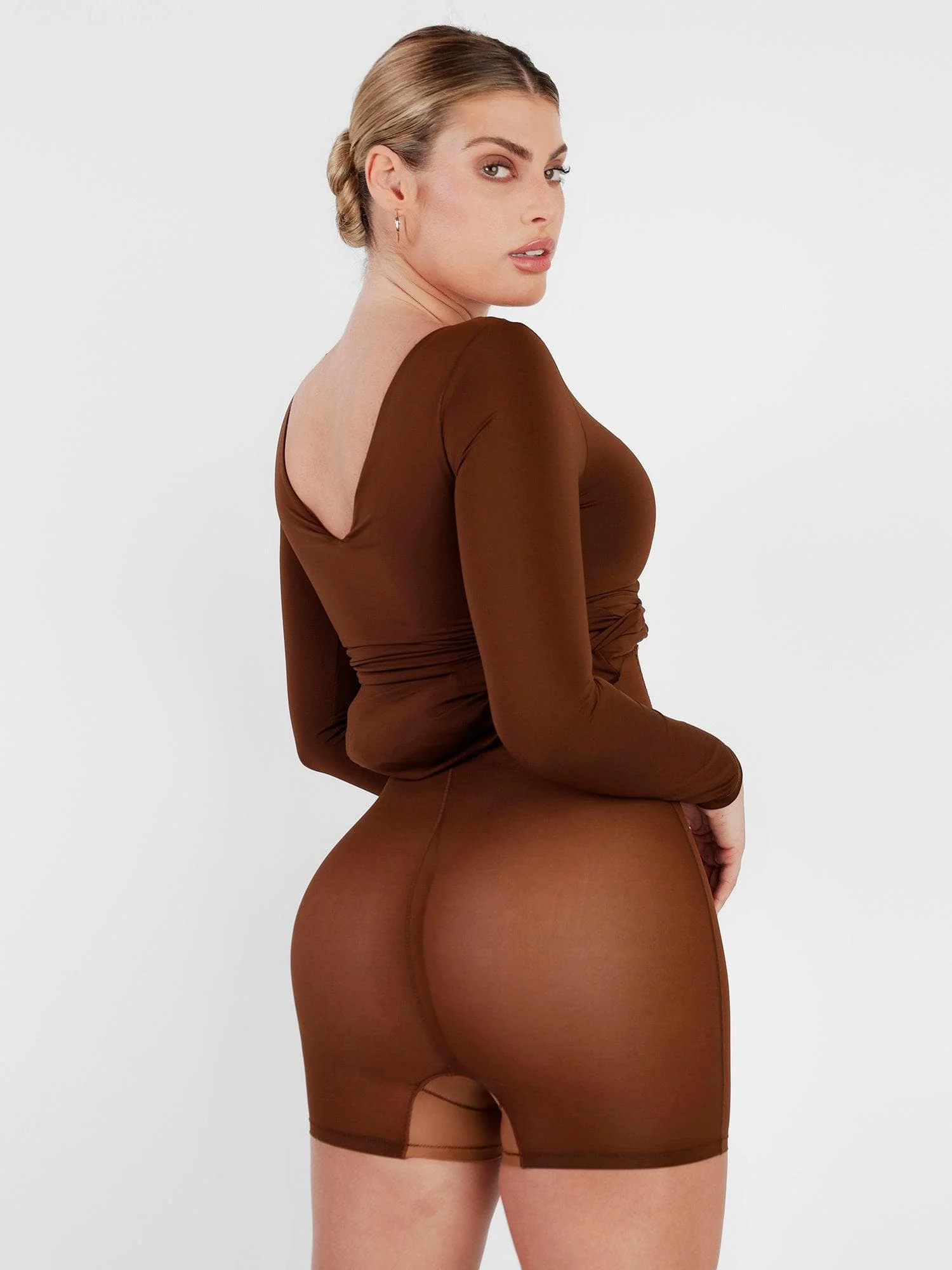 The Shapewear Dresses Long Sleeve Split - Image 14