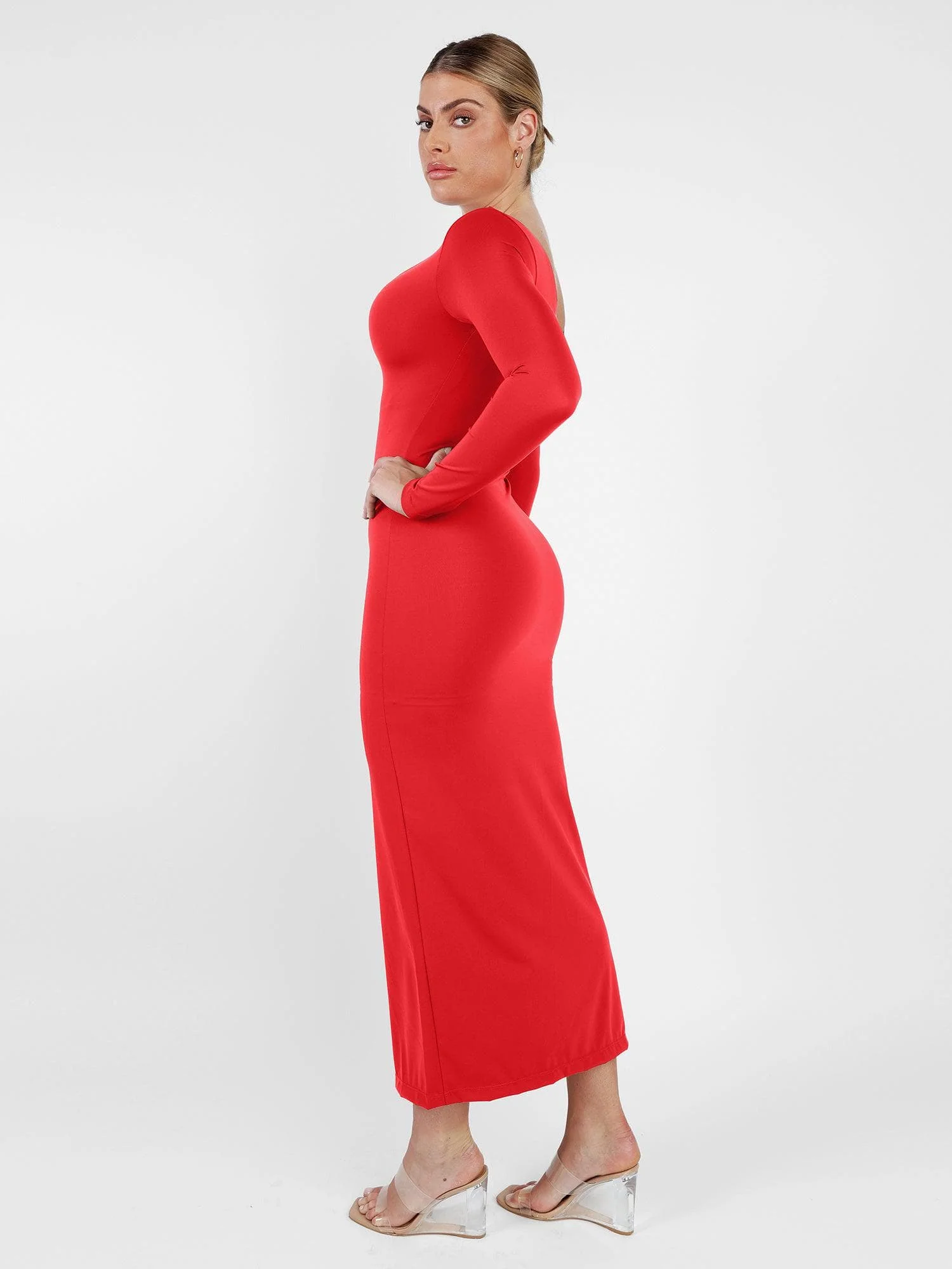 The Shapewear Dresses Long Sleeve Split - Image 17