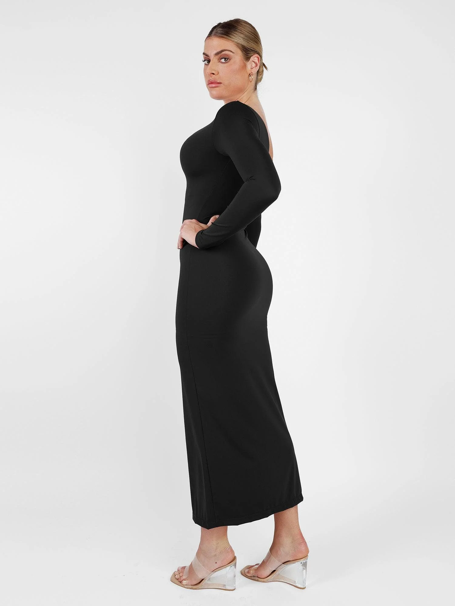 The Shapewear Dresses Long Sleeve Split - Image 3