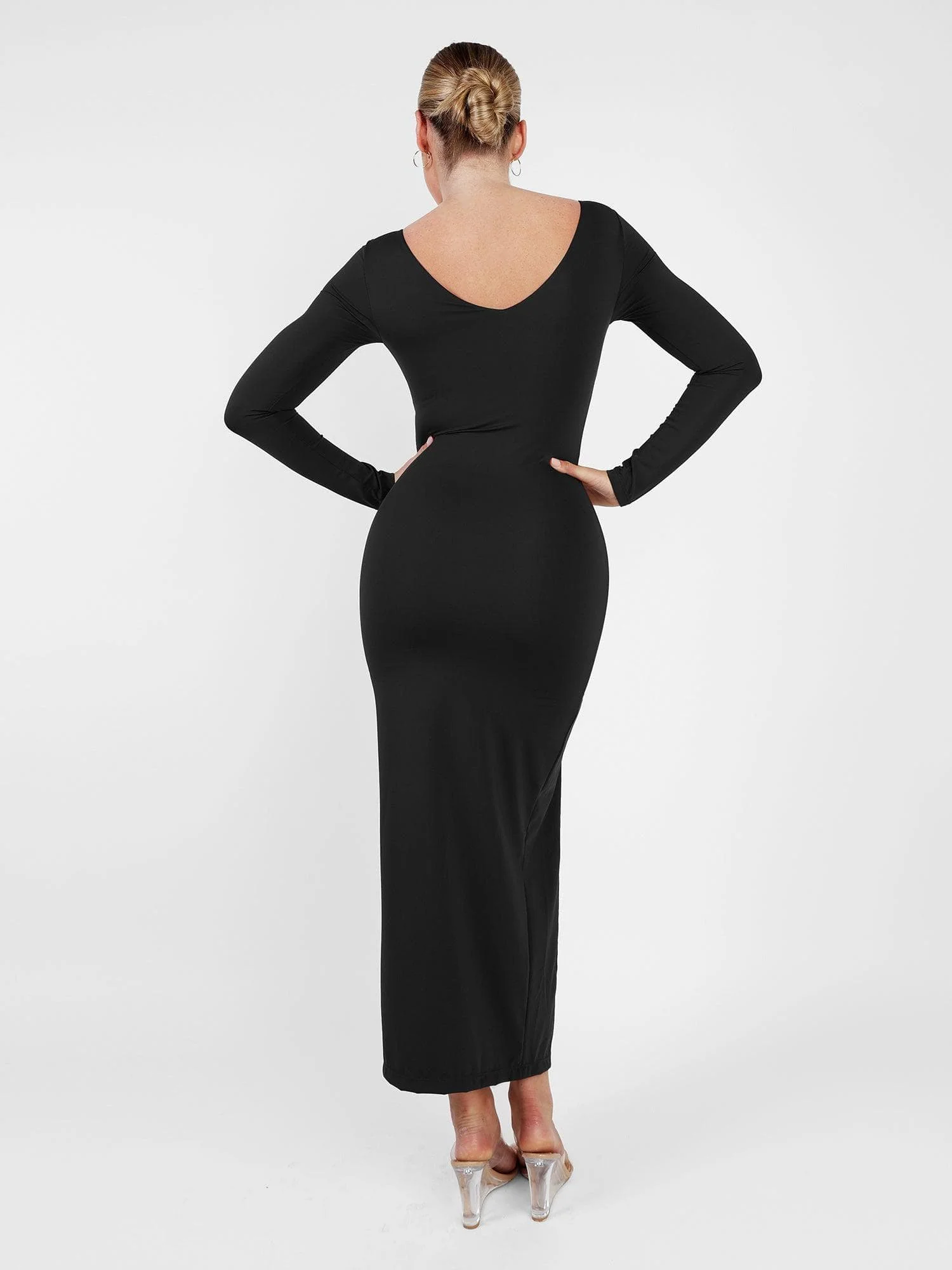 The Shapewear Dresses Long Sleeve Split - Image 4