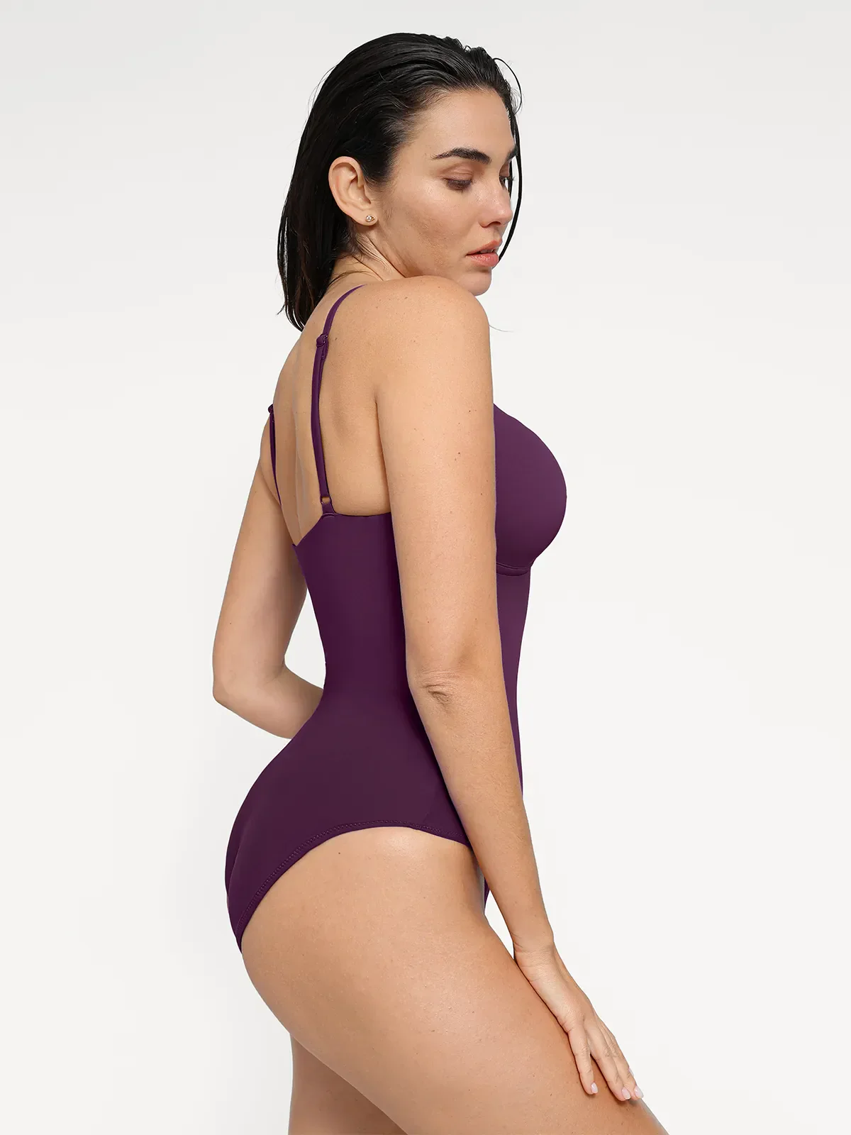 Shapewear Plunging V Slimming One-Piece Swimsuit - Image 37