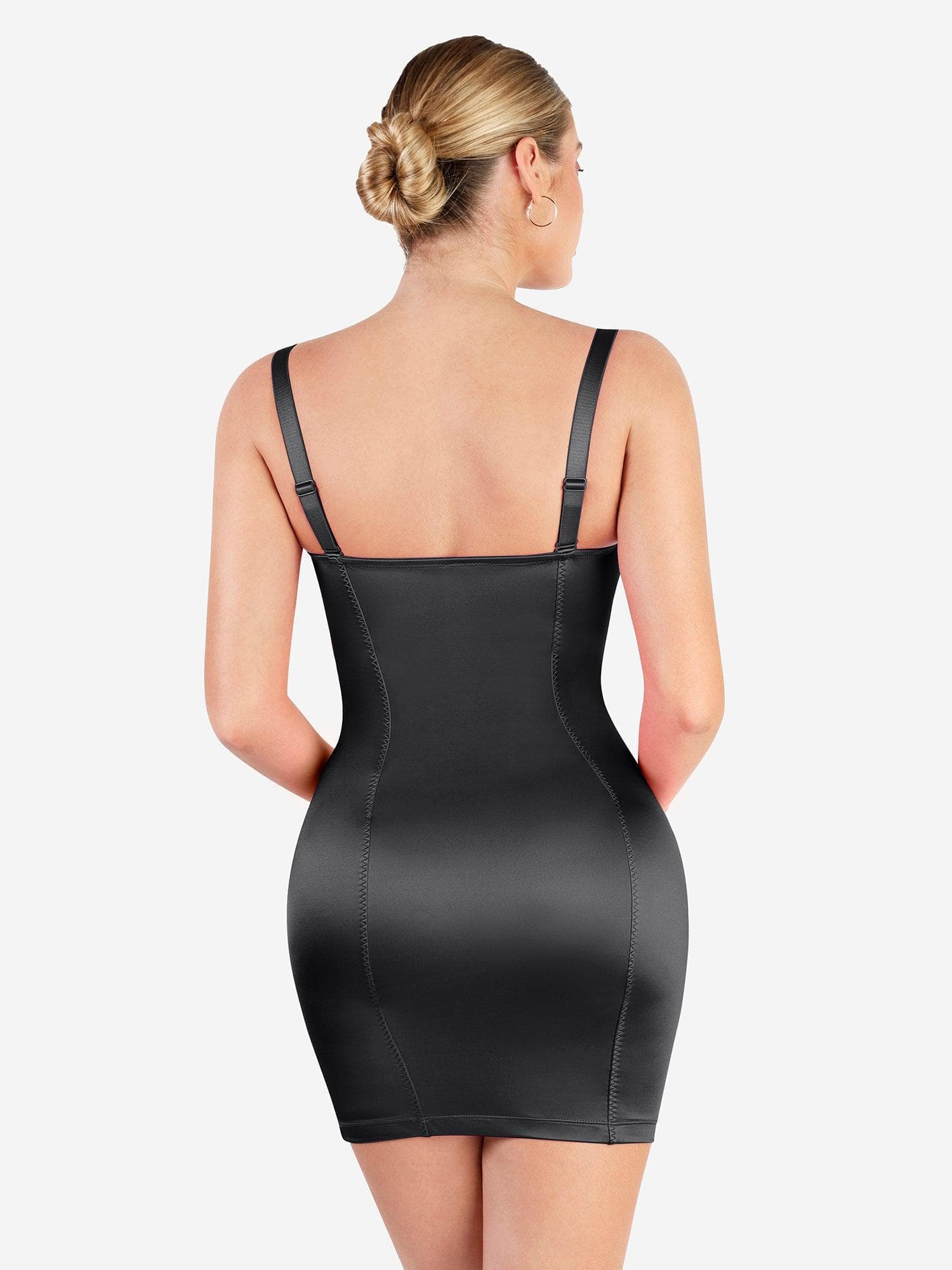 Shapewear Scuplting Satin Bustier Mini Dress - Image 14