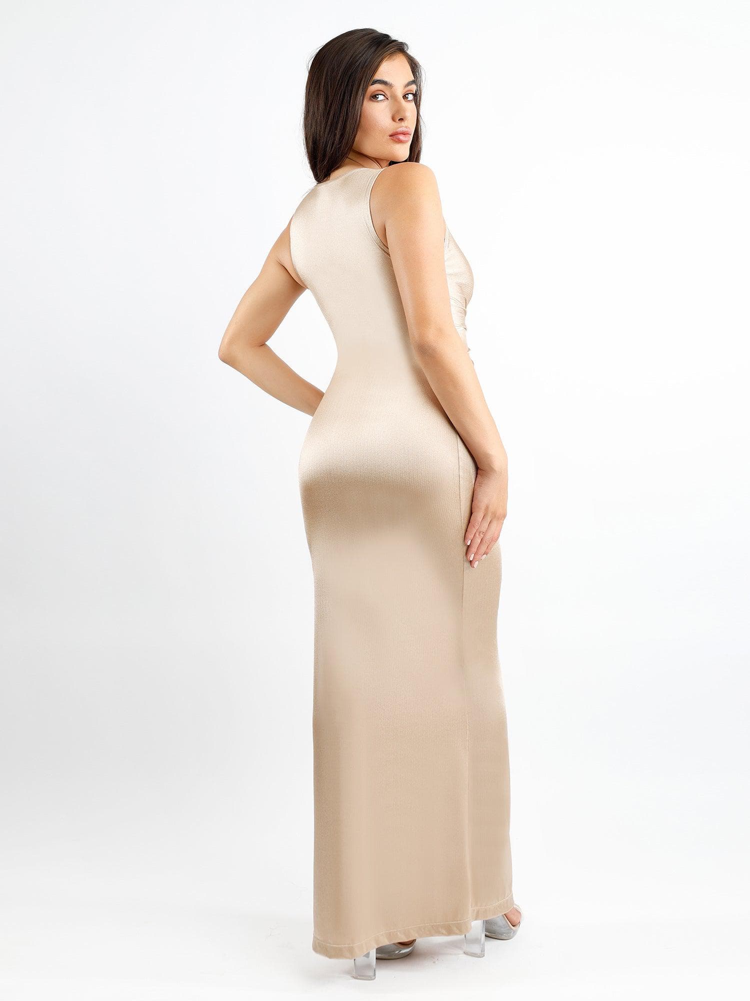 Shapewear Solid Shine Slimming Maxi Dresses or Bodysuit - Image 10