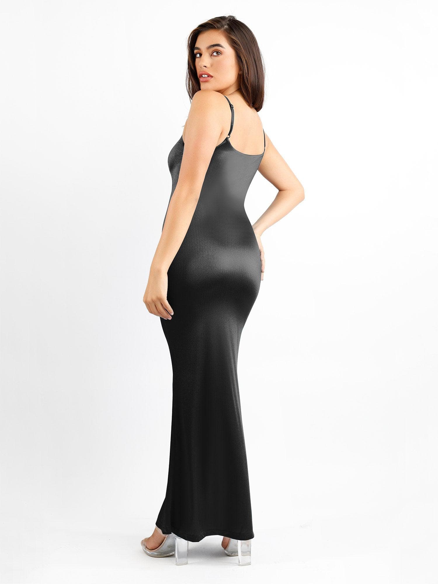 Shapewear Shine Slimming Tummy Control Maxi Slip Dress - Image 23