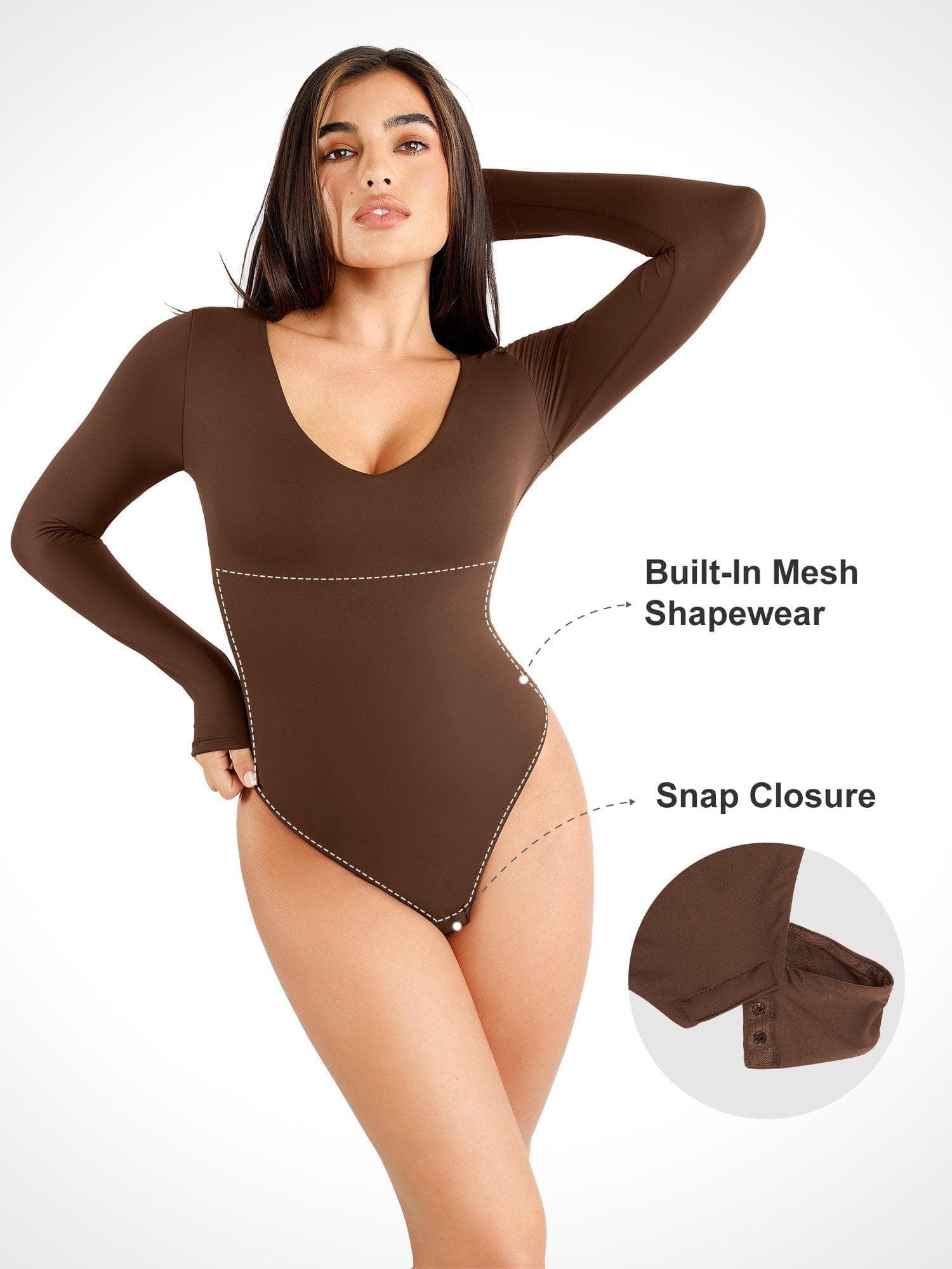 Shapewear Cloudsense Seamless Slimming Thong Bodysuits - Image 23