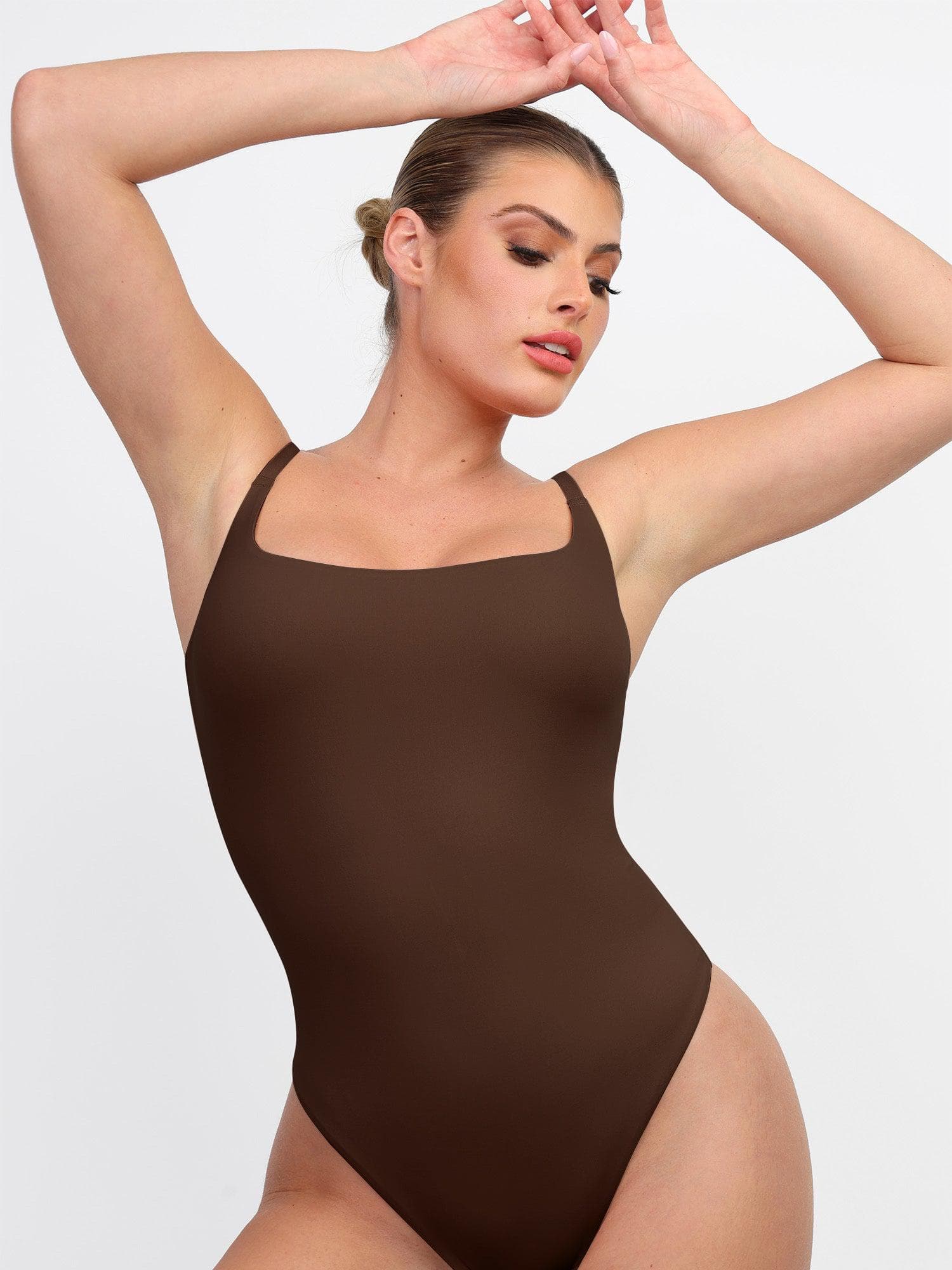 Shapewear Cloudsense Sculpting High-Cut Thong Cami Bodysuit - Image 16