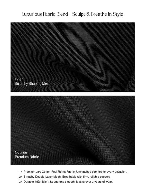 Day To Night Set Square Neck Tank Bodysuit Built-in Shapewear Pants - Image 8