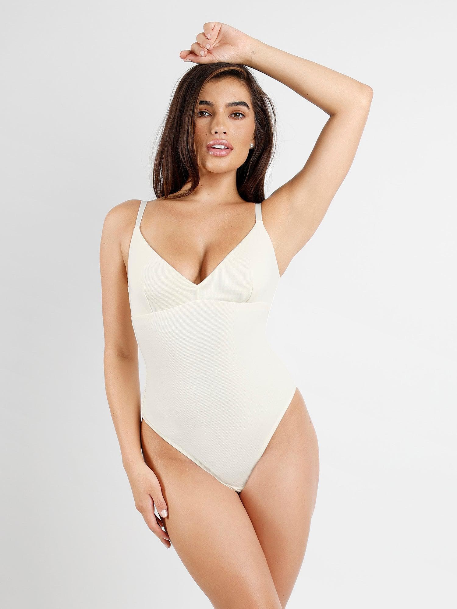 Shapewear Modal Sculpting Cami Thong Bodysuit For Insiders - Image 4
