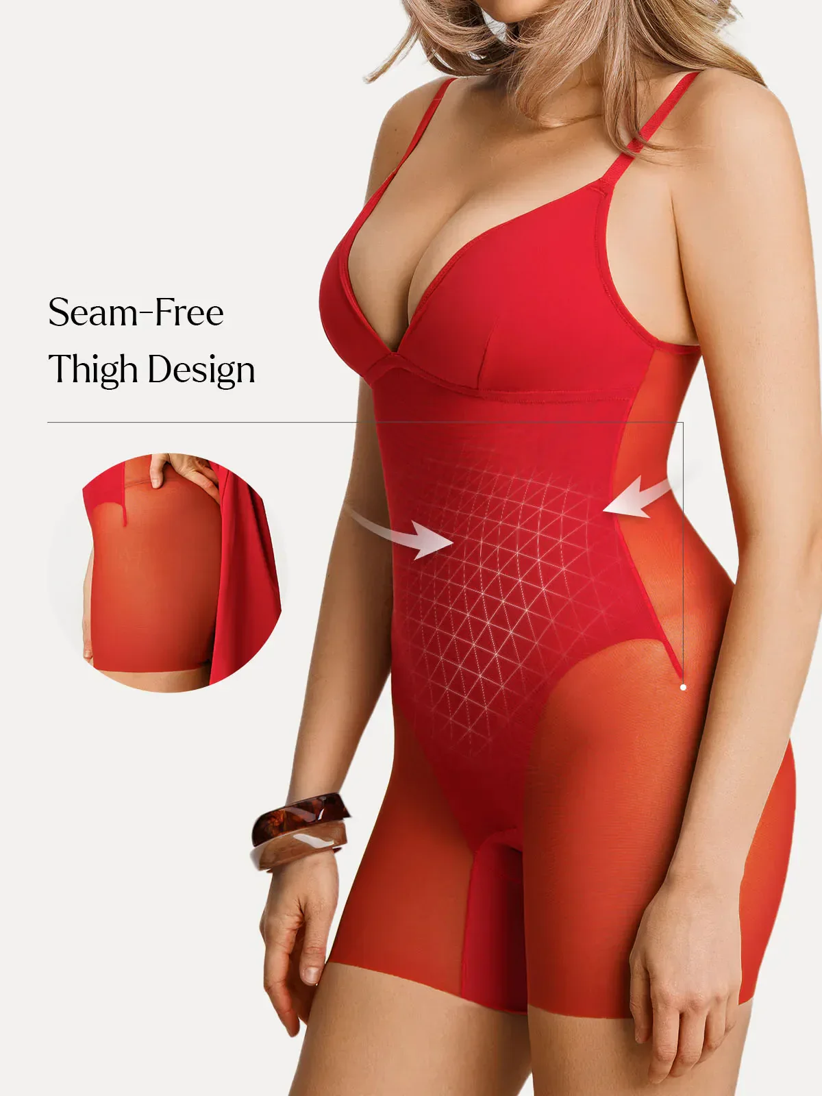 Deep V Zip Front Two-Piece Sculpting Mini Dress - Image 34