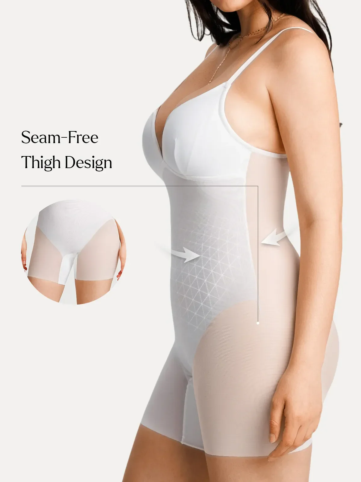 Deep V Zip Front Two-Piece Sculpting Mini Dress - Image 50