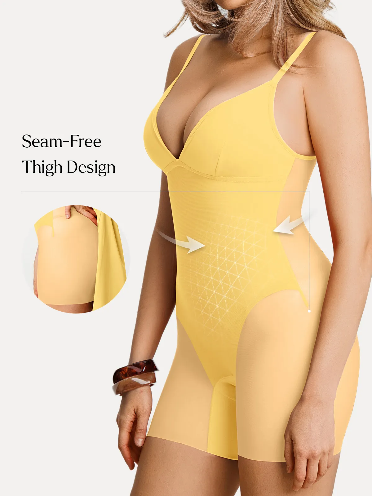Deep V Zip Front Two-Piece Sculpting Mini Dress - Image 65