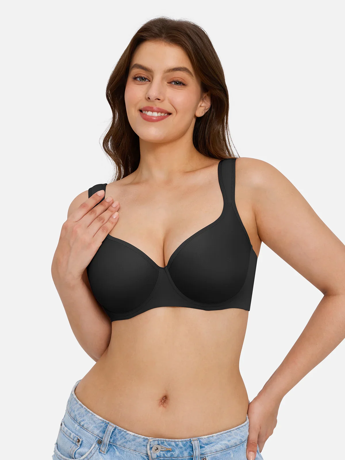 Full Figure Beauty Back Smoothing Minimizer Bra - Image 6