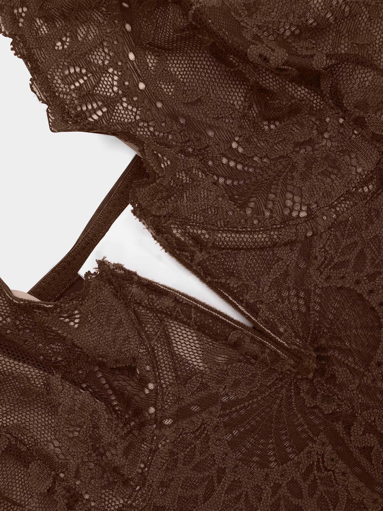 Shapewear Lace Deep-V Neck Bodysuits or Faux Leather Skirts - Image 21