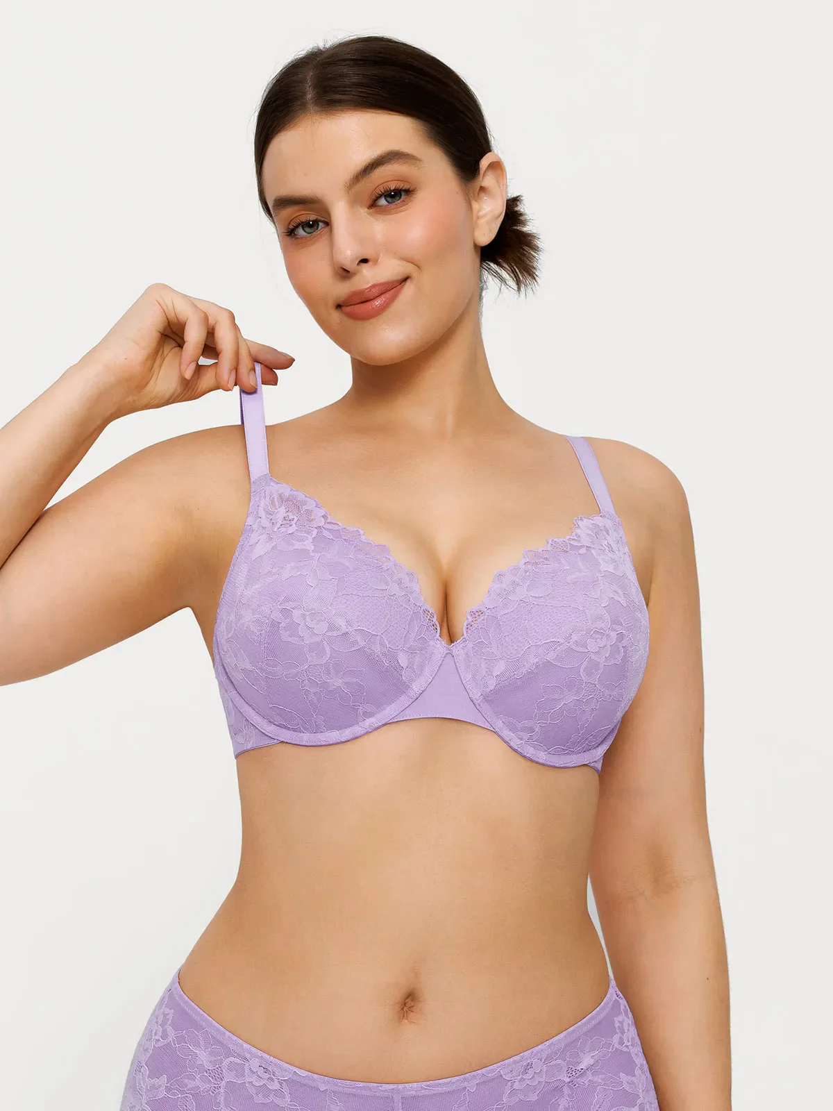 Lace Full-Cup Underwire Comfort Support Bra - Image 19