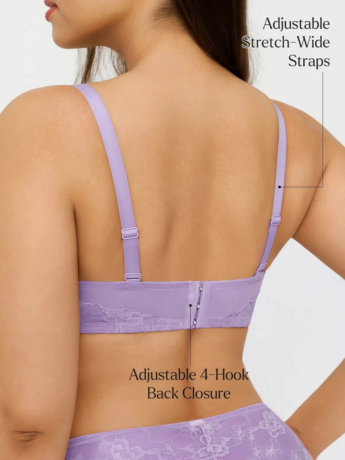 Lace Full-Cup Underwire Comfort Support Bra - Image 21