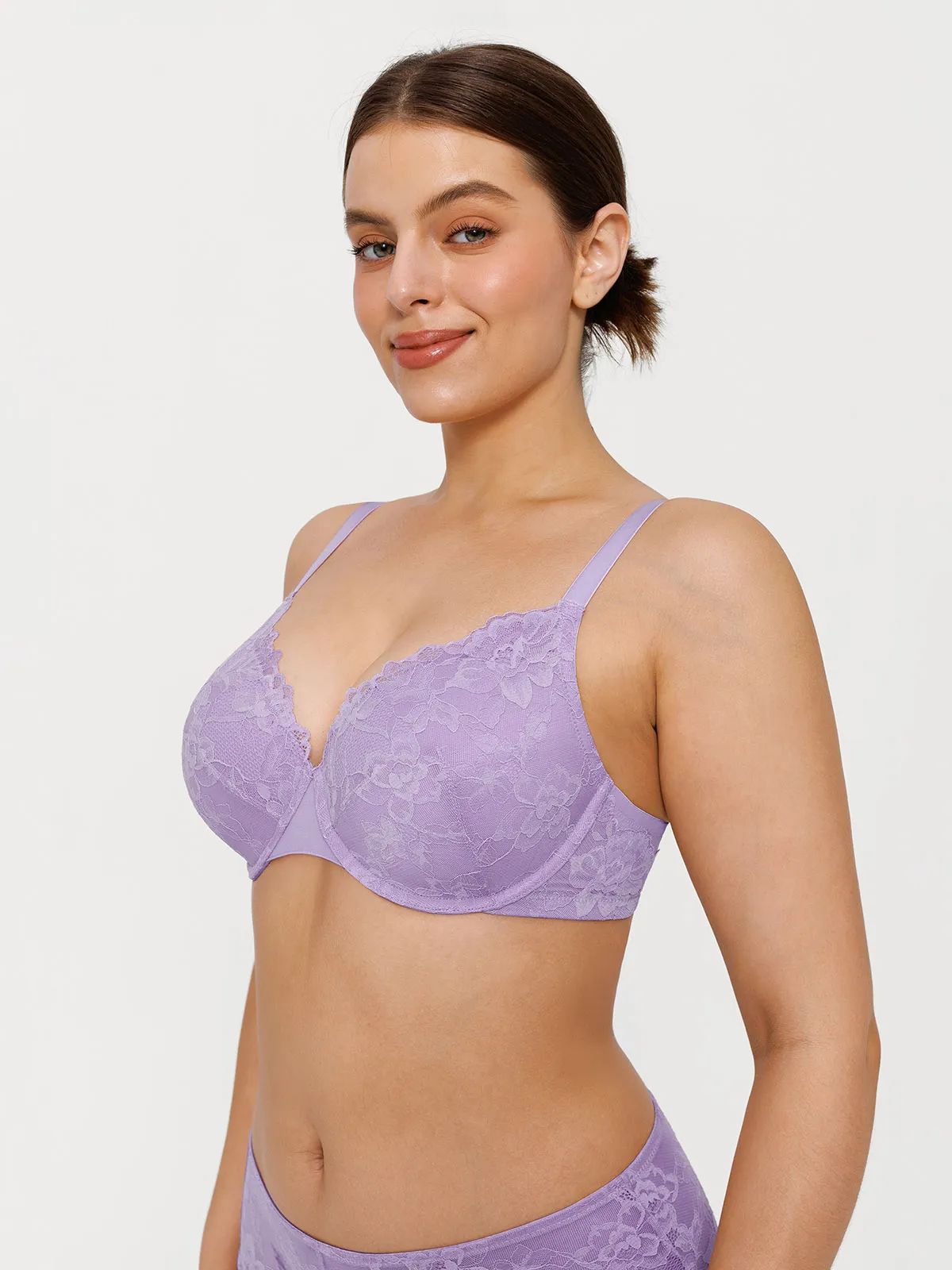 Lace Full-Cup Underwire Comfort Support Bra - Image 22
