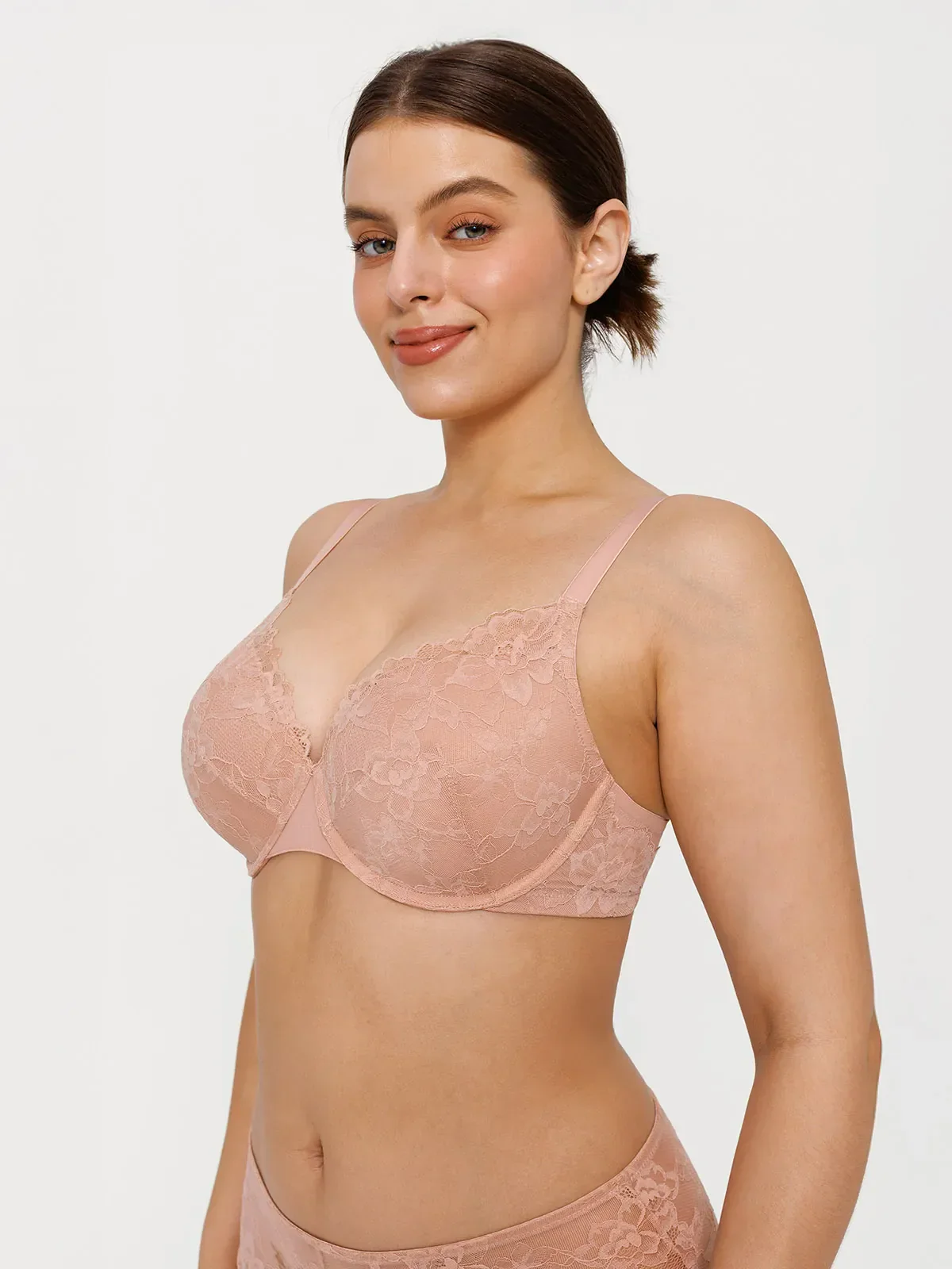 Lace Full-Cup Underwire Comfort Support Bra - Image 4
