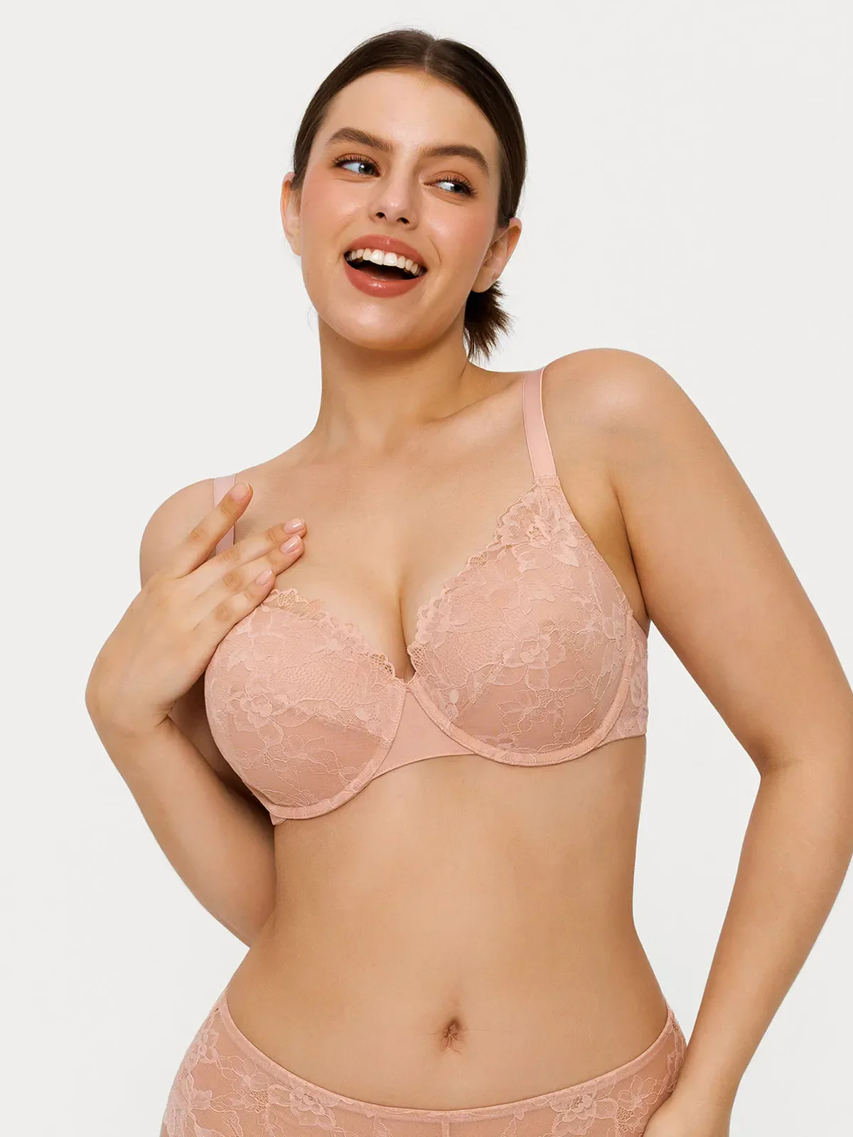 Lace Full-Cup Underwire Comfort Support Bra - Image 7