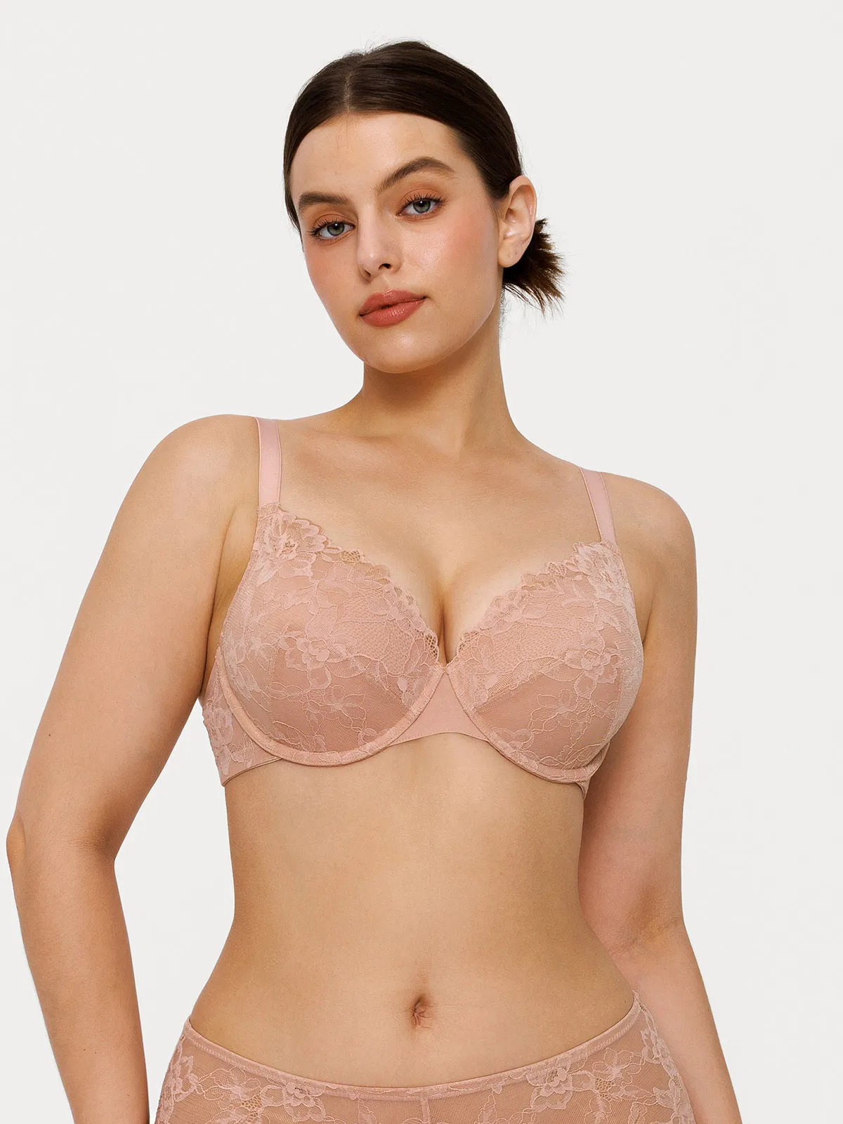 Lace Full-Cup Underwire Comfort Support Bra - Image 8