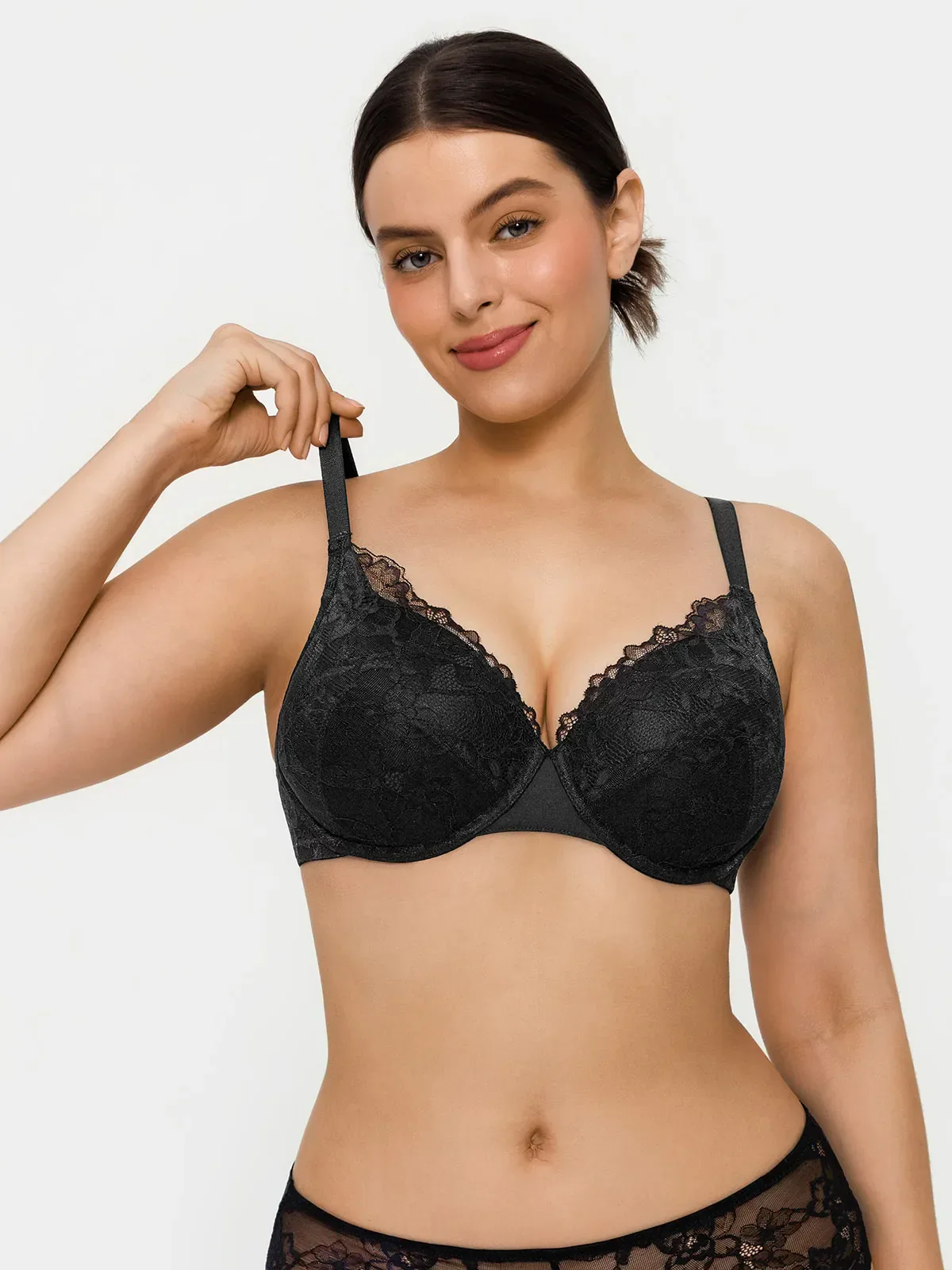 Lace Full-Cup Underwire Comfort Support Bra - Image 9