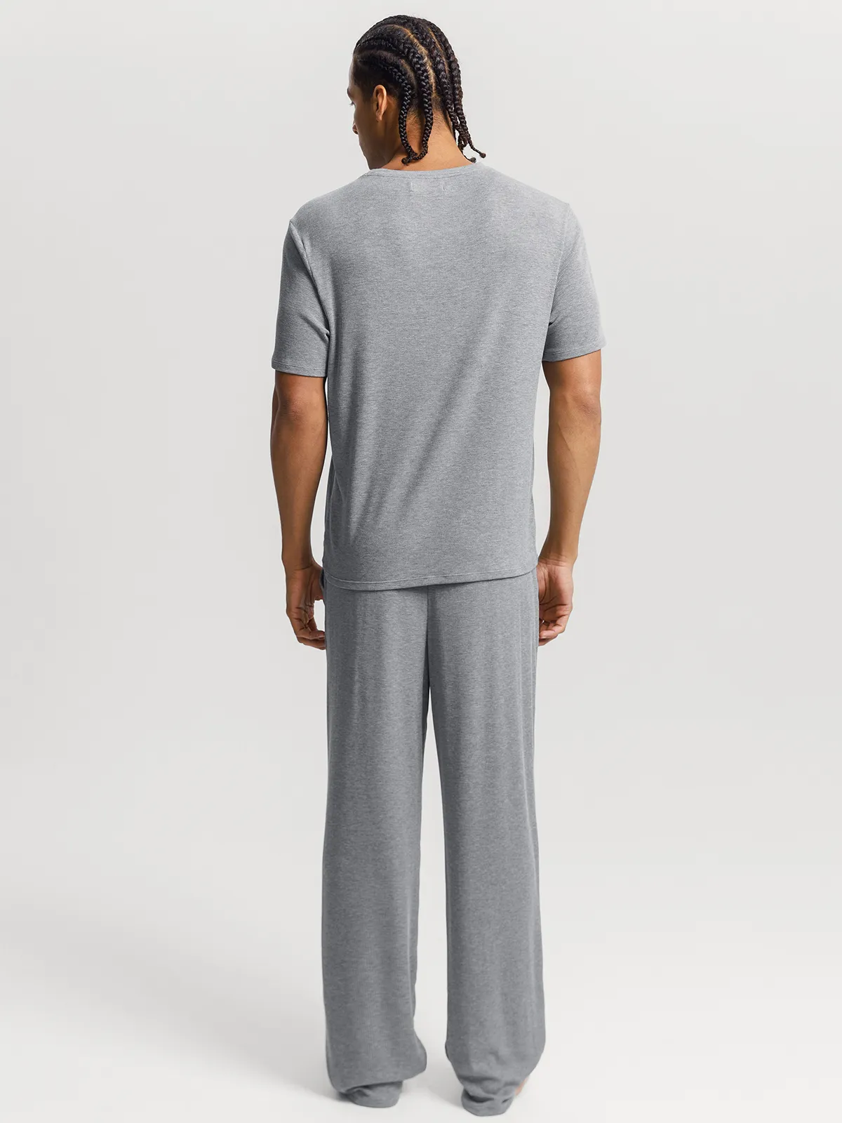 Men's Modal Short Sleeve & Pant PJ Set - Image 13