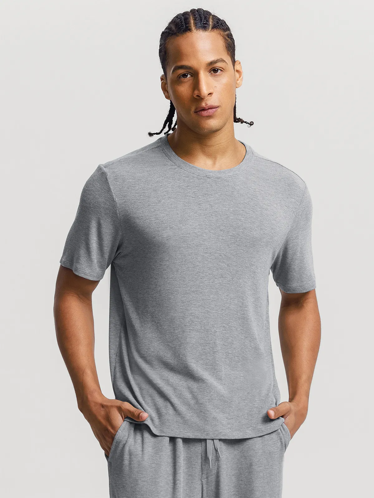 Men's Modal Short Sleeve & Pant PJ Set - Image 15