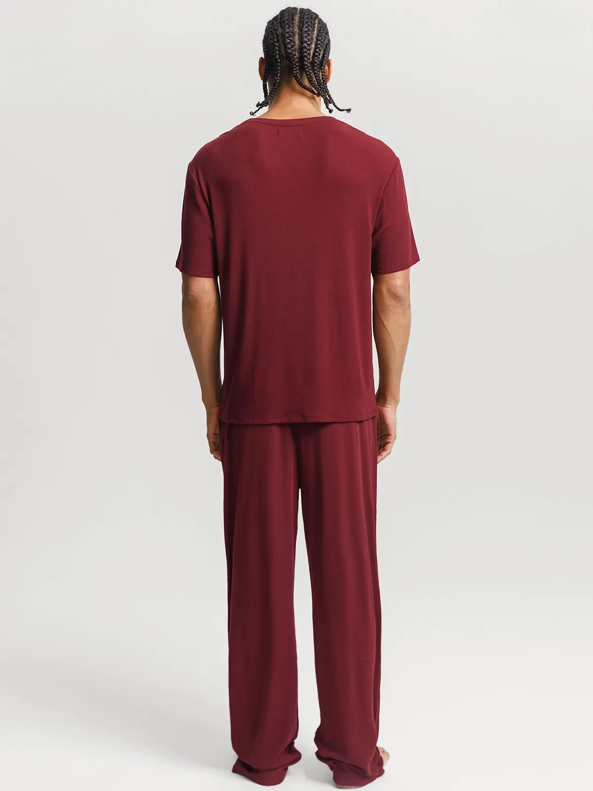 Men's Modal Short Sleeve & Pant PJ Set - Image 30