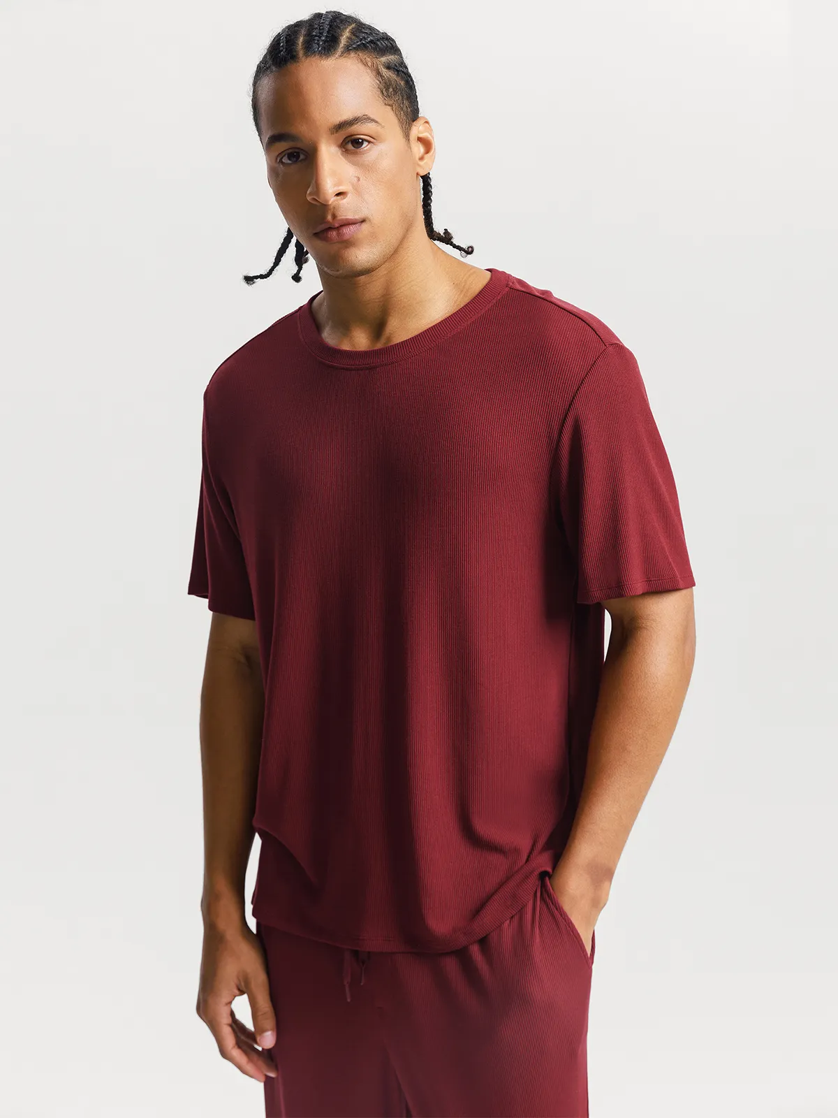 Men's Modal Short Sleeve & Pant PJ Set - Image 31
