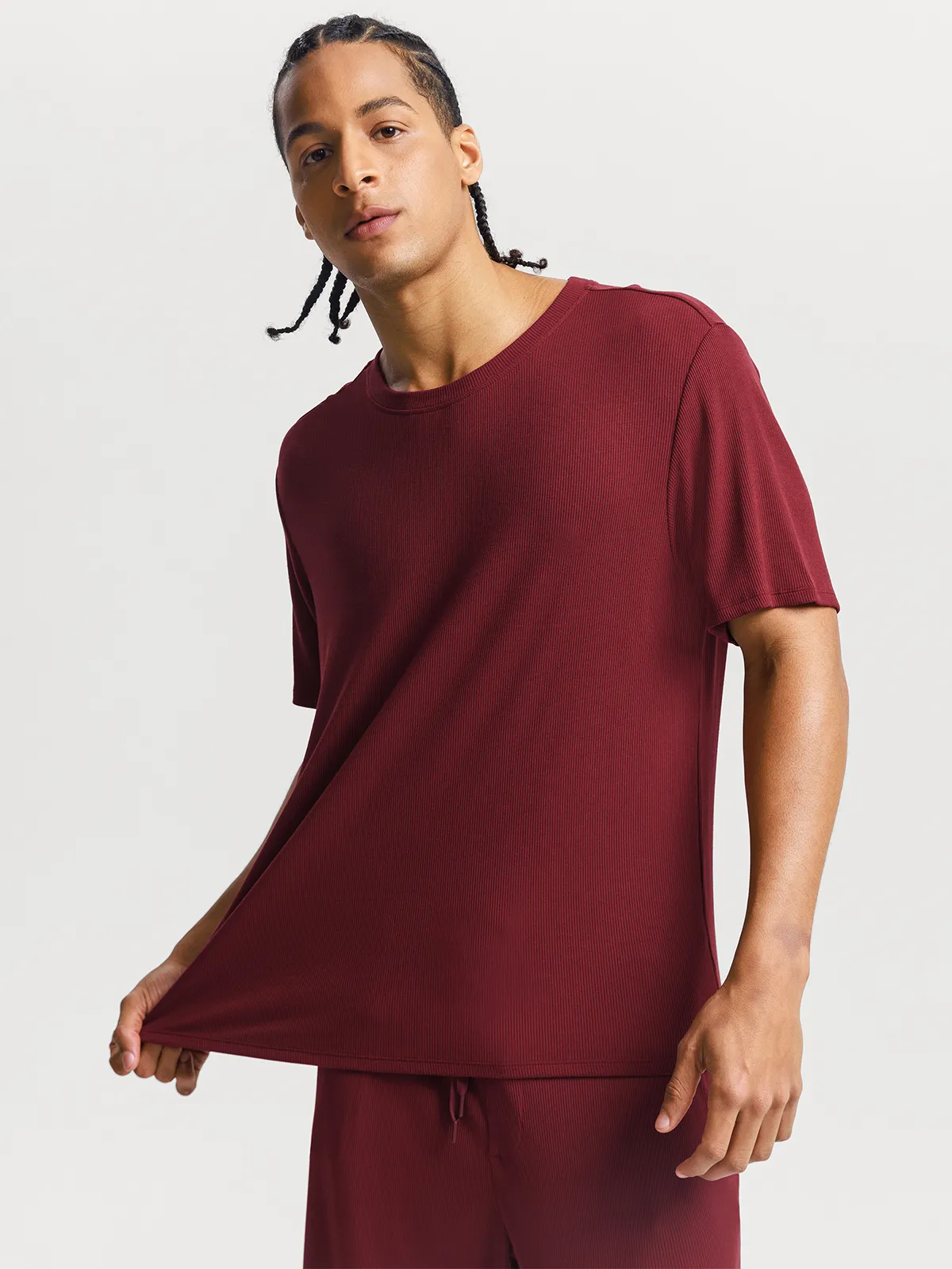 Men's Modal Short Sleeve & Pant PJ Set - Image 32