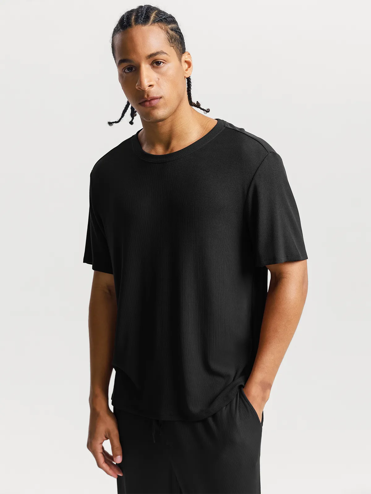 Men's Modal Short Sleeve & Pant PJ Set - Image 7