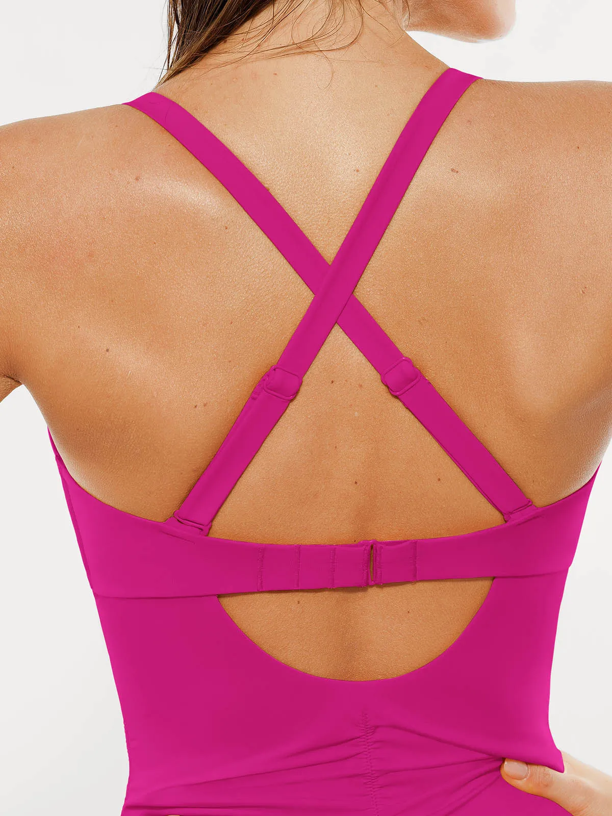 Mesh Inset Tie-Side Sculpting One-Piece Swimsuit - Image 51