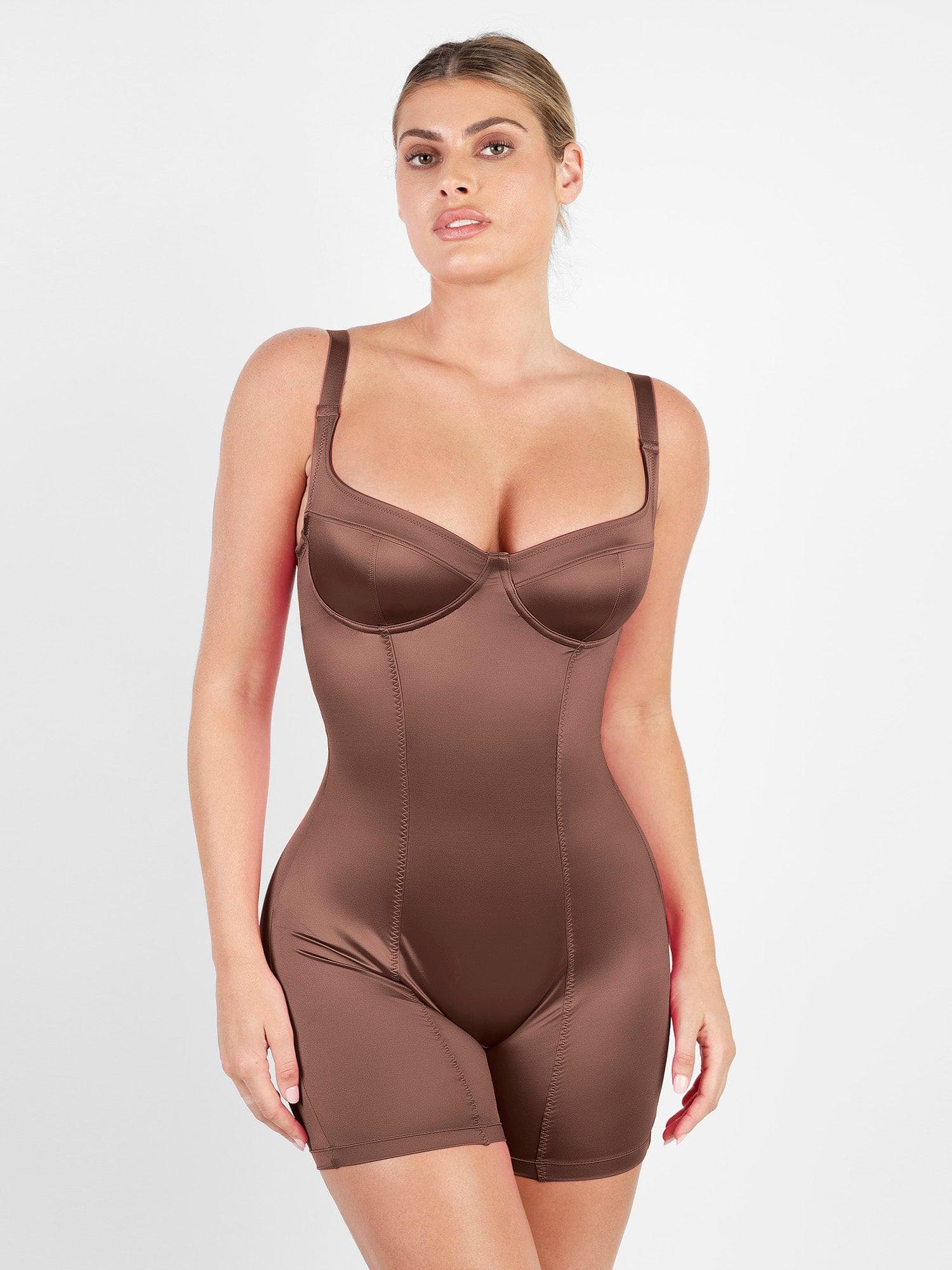 Metallic Shiny Shapewear Romper Or Dress Or Jumpsuit - Image 21