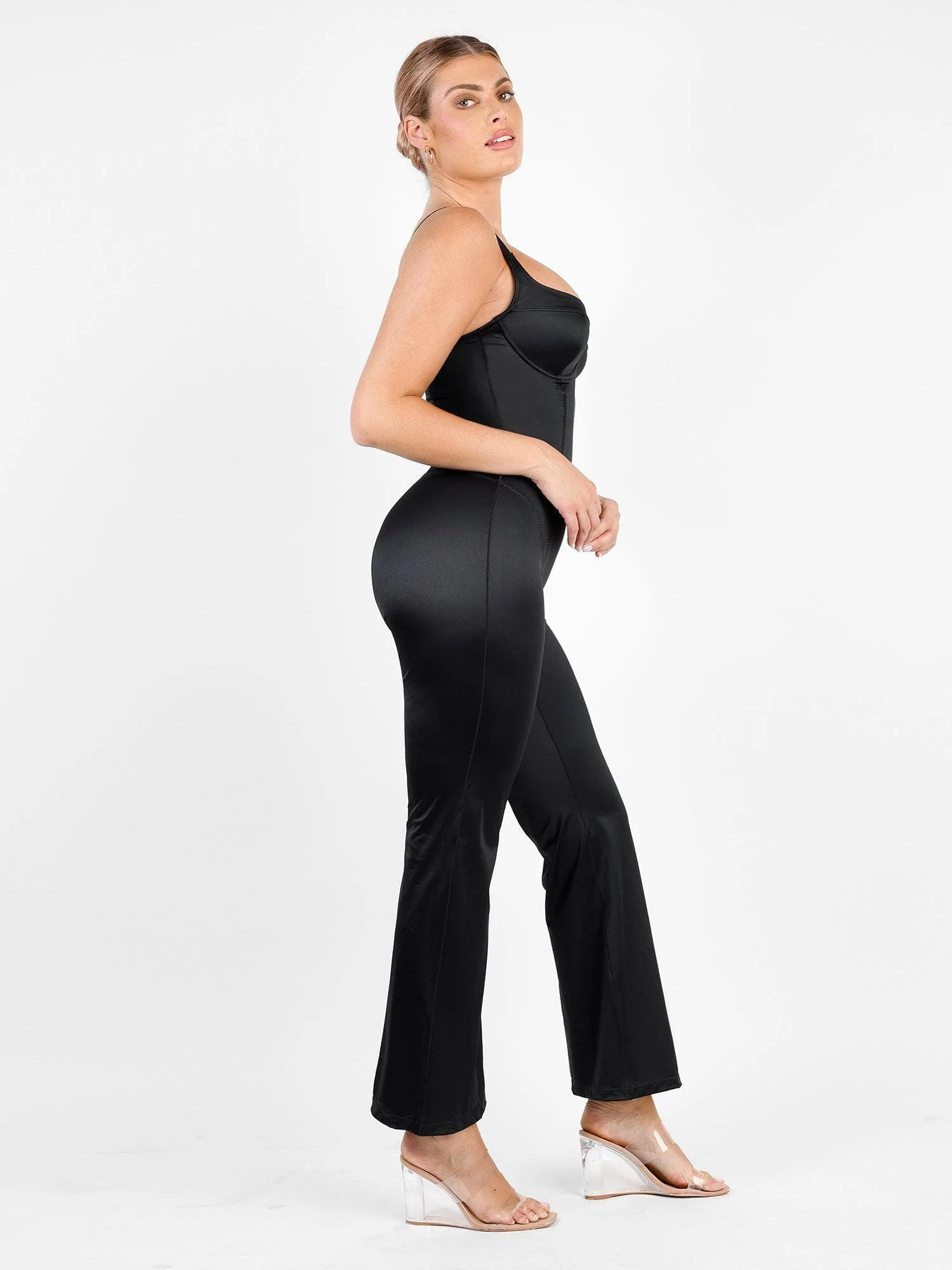 Metallic Shiny Shapewear Romper Or Dress Or Jumpsuit - Image 32