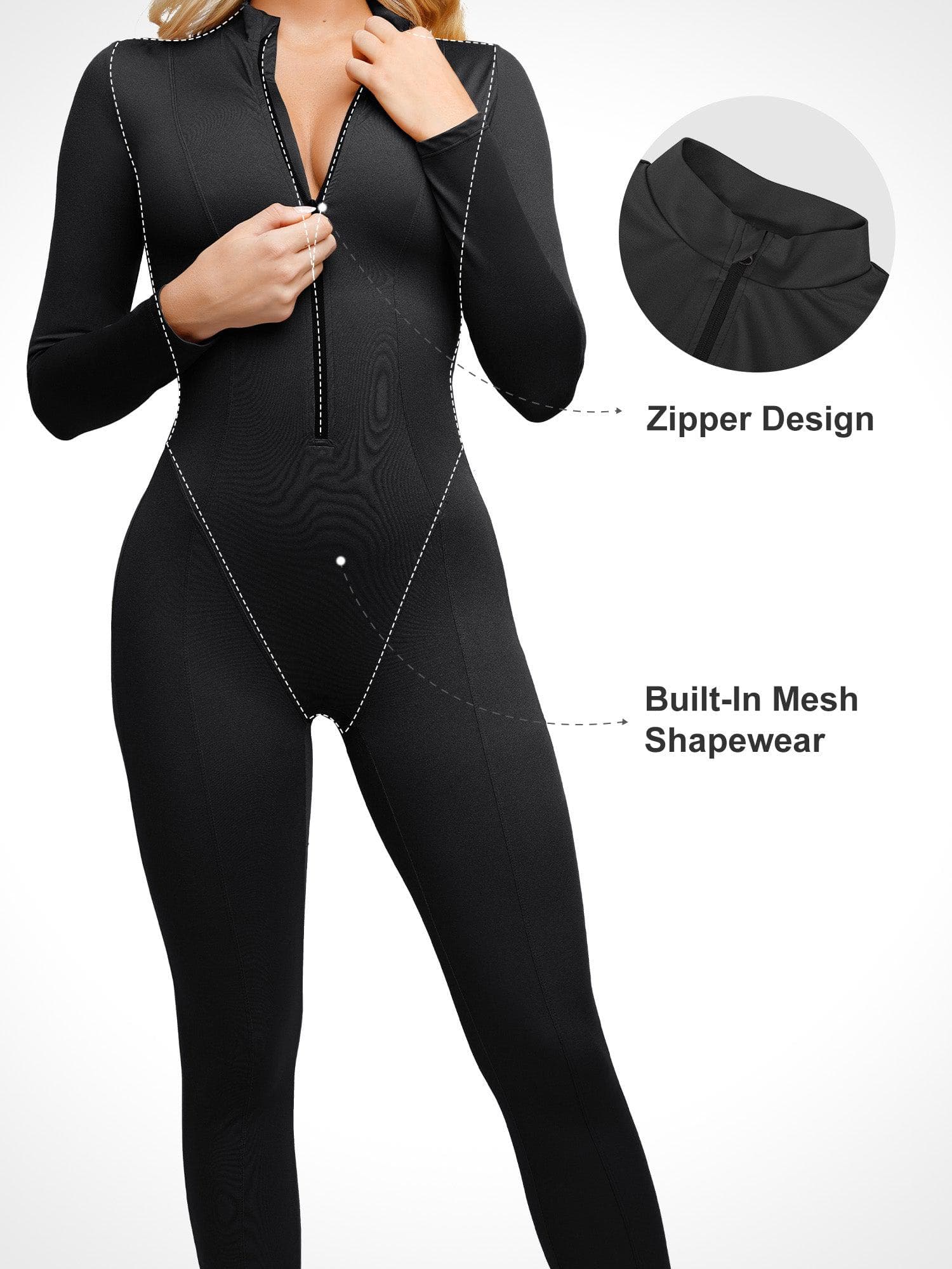 The Shapewear Jumpsuits One Piece Tummy Control - Image 16