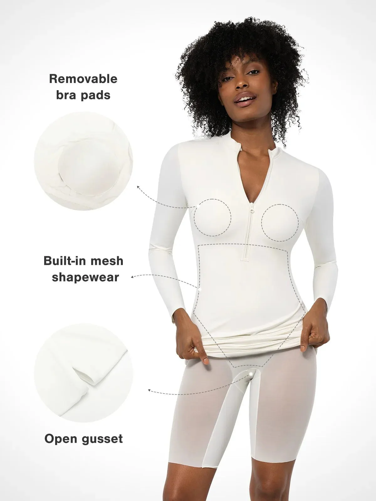 Redtag Thermal Shapewear Long Sleeve Mock Neck Midi Dress For Insiders - Image 17