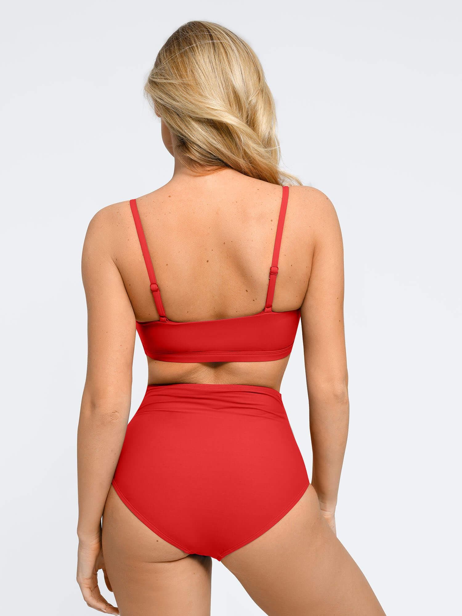 Shapewear Ruched Sculpting Bikini Top and Bottom Set - Image 20