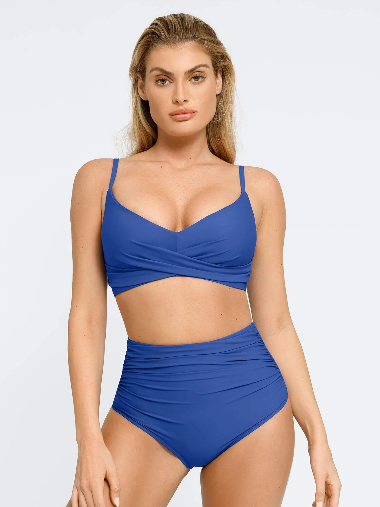 Shapewear Ruched Sculpting Bikini Top and Bottom Set - Image 23