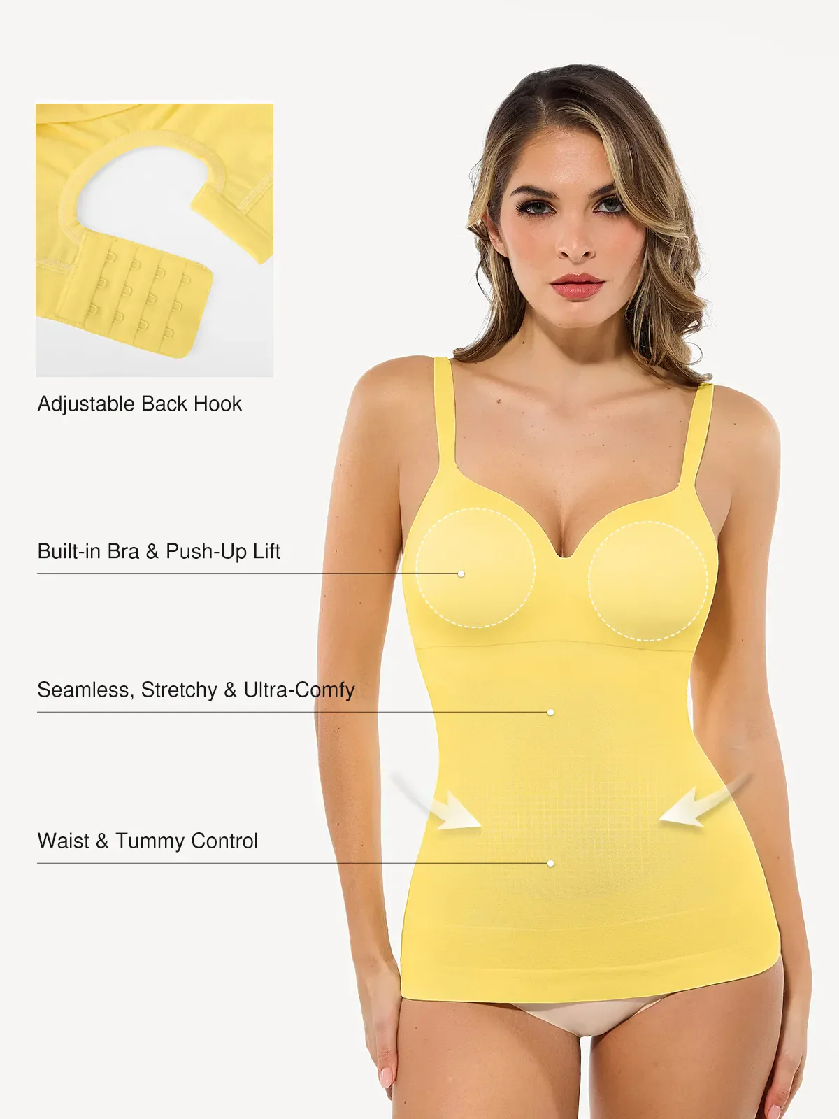 Seamless All-in-One Push-Up Sculpting Cami Top - Image 11