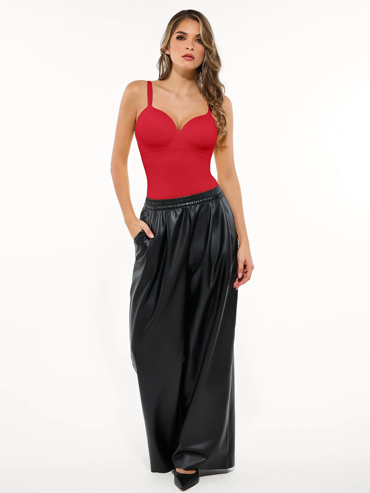 Seamless All-in-One Push-Up Sculpting Cami Top - Image 25