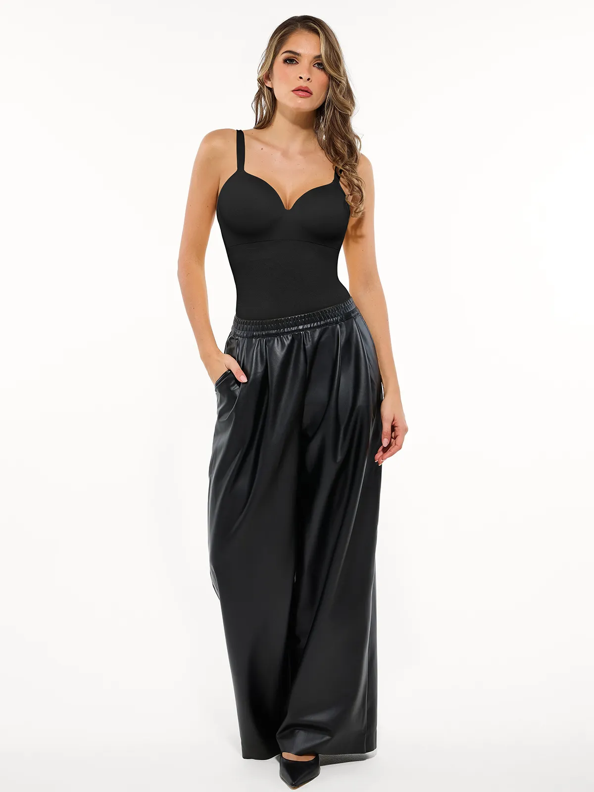 Seamless All-in-One Push-Up Sculpting Cami Top - Image 34