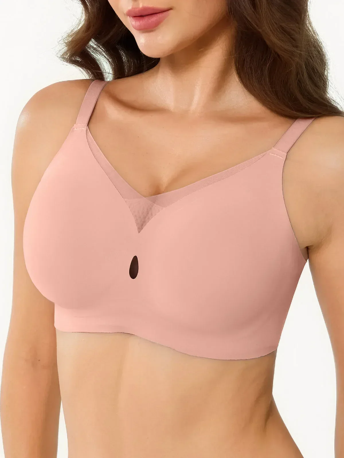 Seamless Breathable Contour Plunge Bra - Image 11